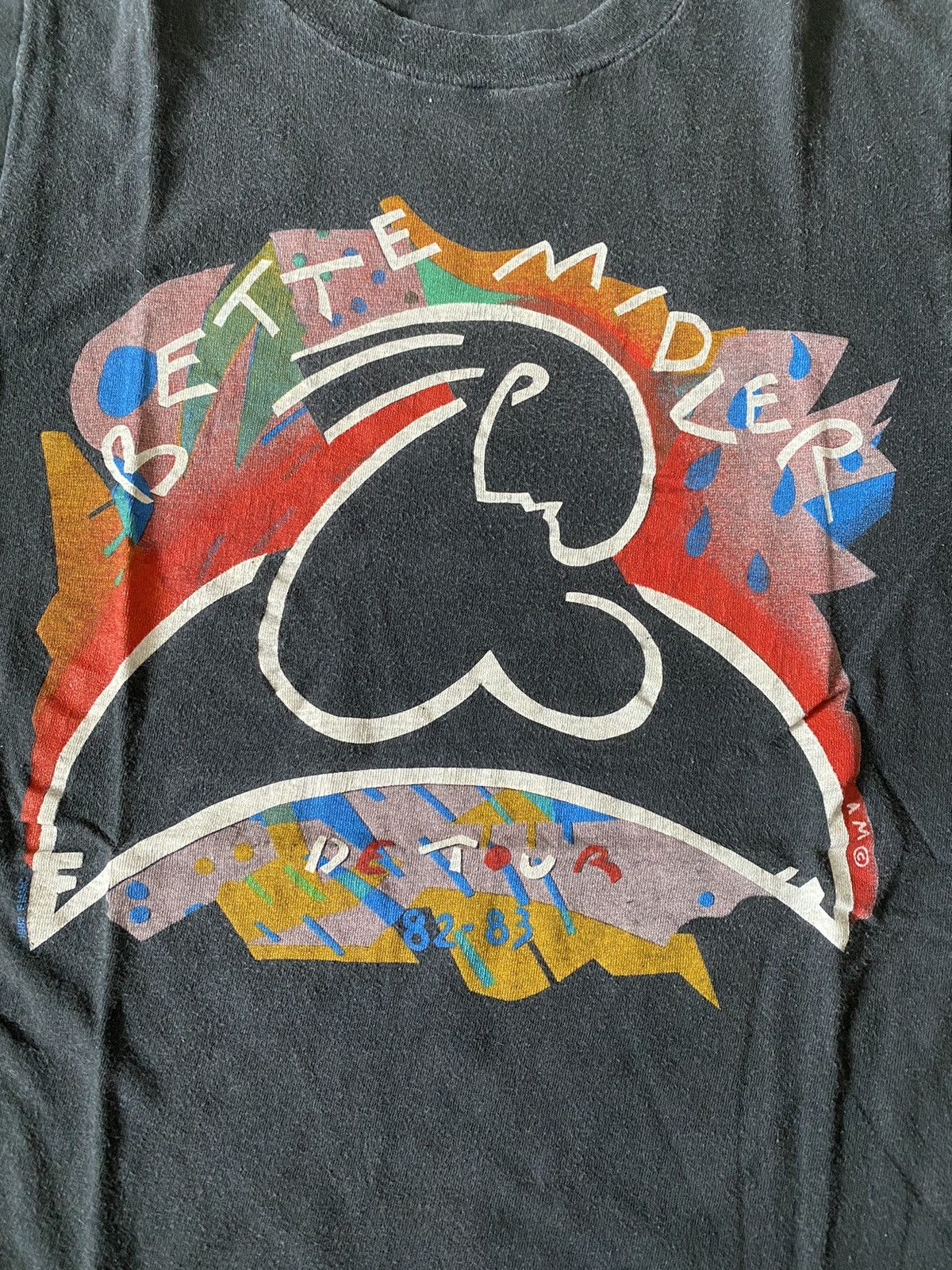 Band Tees VINTAGE BETTE MIDLER DE TOUR 82-83 Size US XS / EU 42 / 0 - 2 Thumbnail