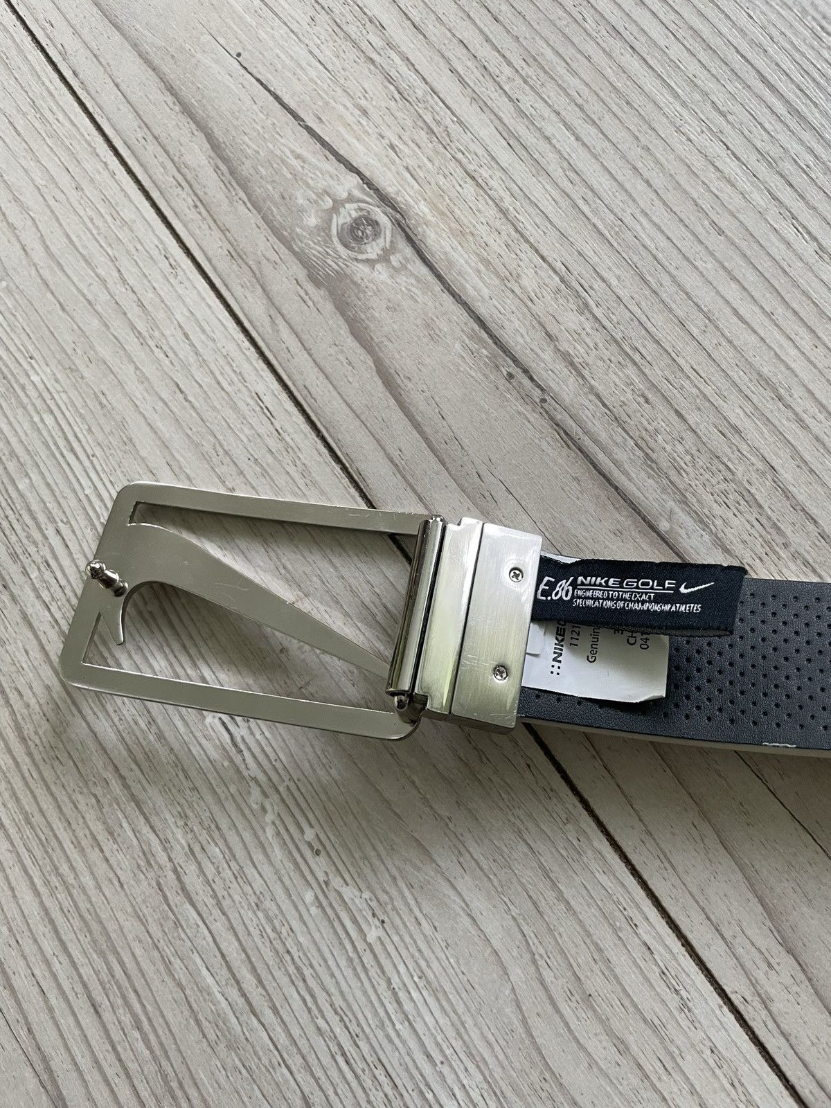 Nike Nike Golf - swoosh buckle leather belt Size ONE SIZE - 6 Thumbnail