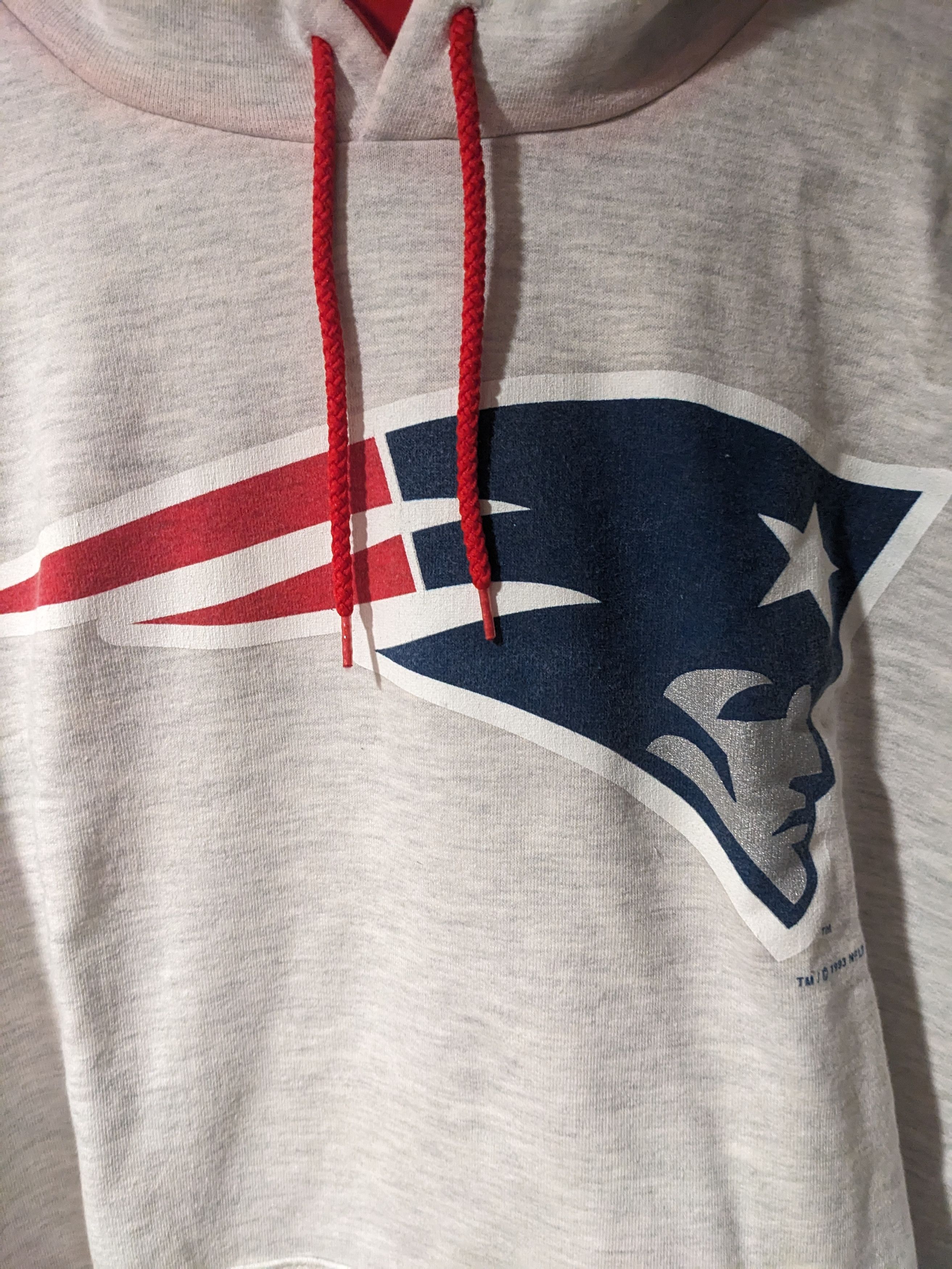 Vintage Vintage 1993 New England Patriots NFL Football Salem Hoodie Size US L / EU 52-54 / 3 - 2 Thumbnail