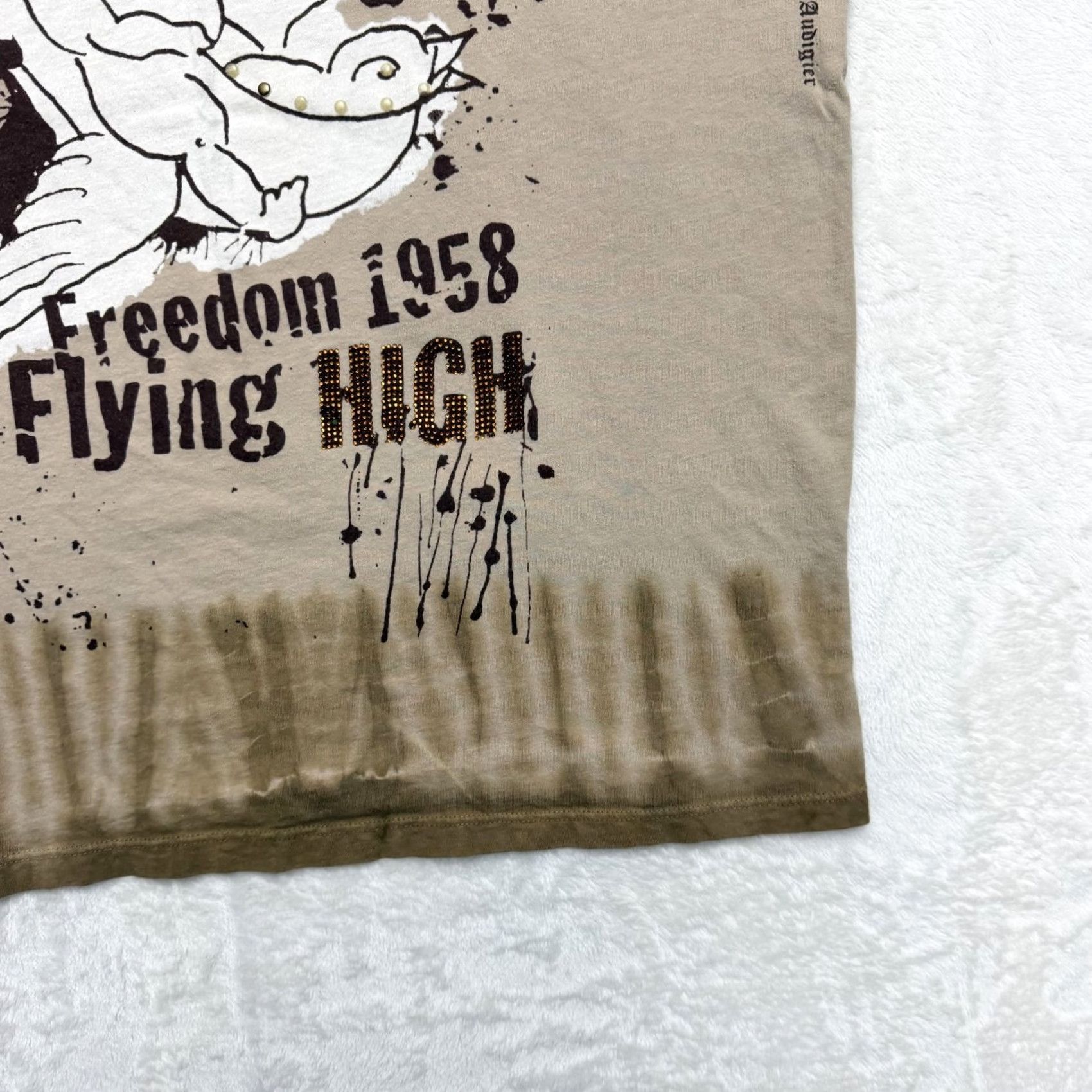 Ed Hardy Ed Hardy Shirt Mens 2XL Brown Freedom 1958 Flying High Tie Dye Tattoo Graphic Crew Neck Short Sleeve Cotton Vintage No Size US XXL / EU 58 / 5 - 5 Thumbnail