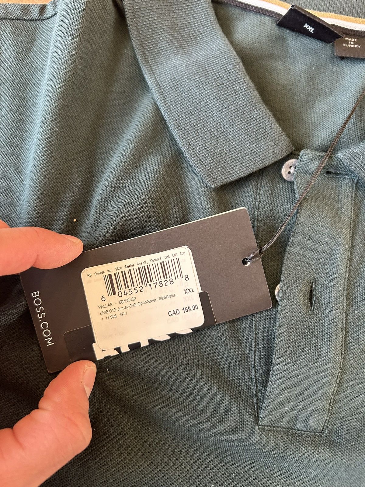 Hugo Boss Hugo Boss Classic Polo in Green Size US XXL / EU 58 / 5 - 2 Thumbnail