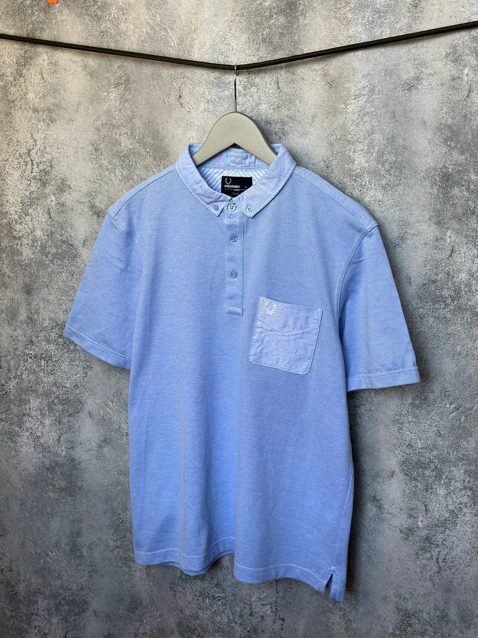 Fred Perry Fred Perry Sky Blue Button-Down Polo Shirt Slim Fit Pocket Size US XL / EU 56 / 4 - 1 Thumbnail