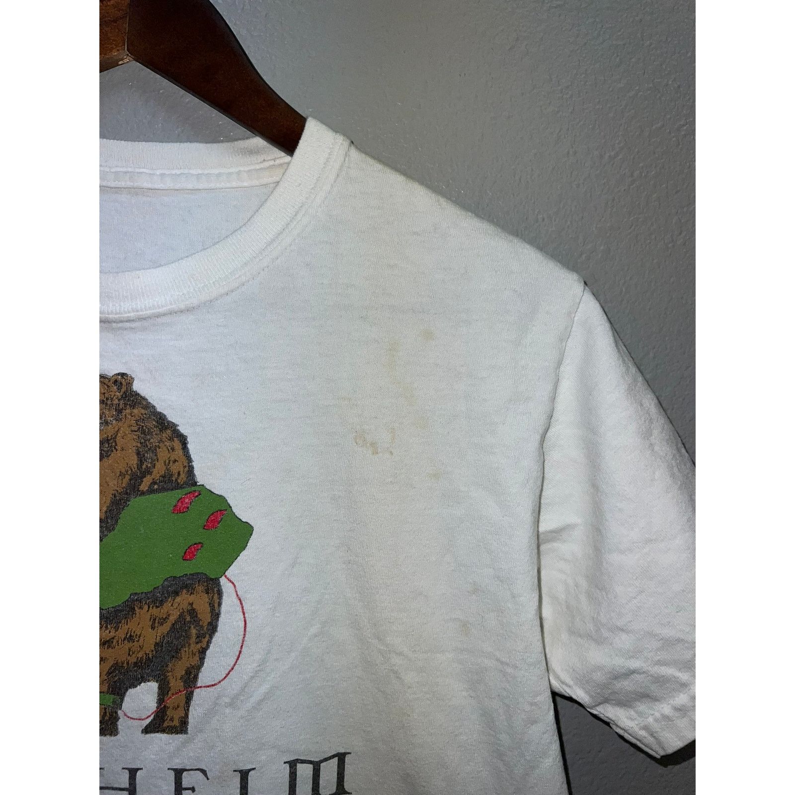 Vintage Anaheim California Shirt Bear Graphic CA White Tee Small Size US S / EU 44-46 / 1 - 4 Thumbnail