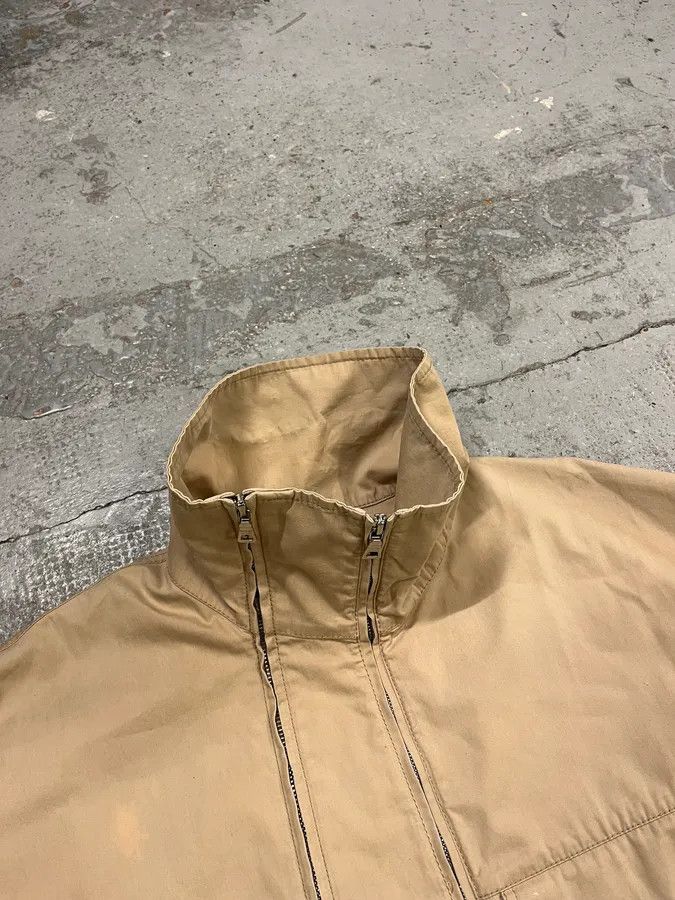 Prada 2000 Prada Asymmetrical Zip Contemporary Beige Jacket Size US L / EU 52-54 / 3 - 8 Thumbnail