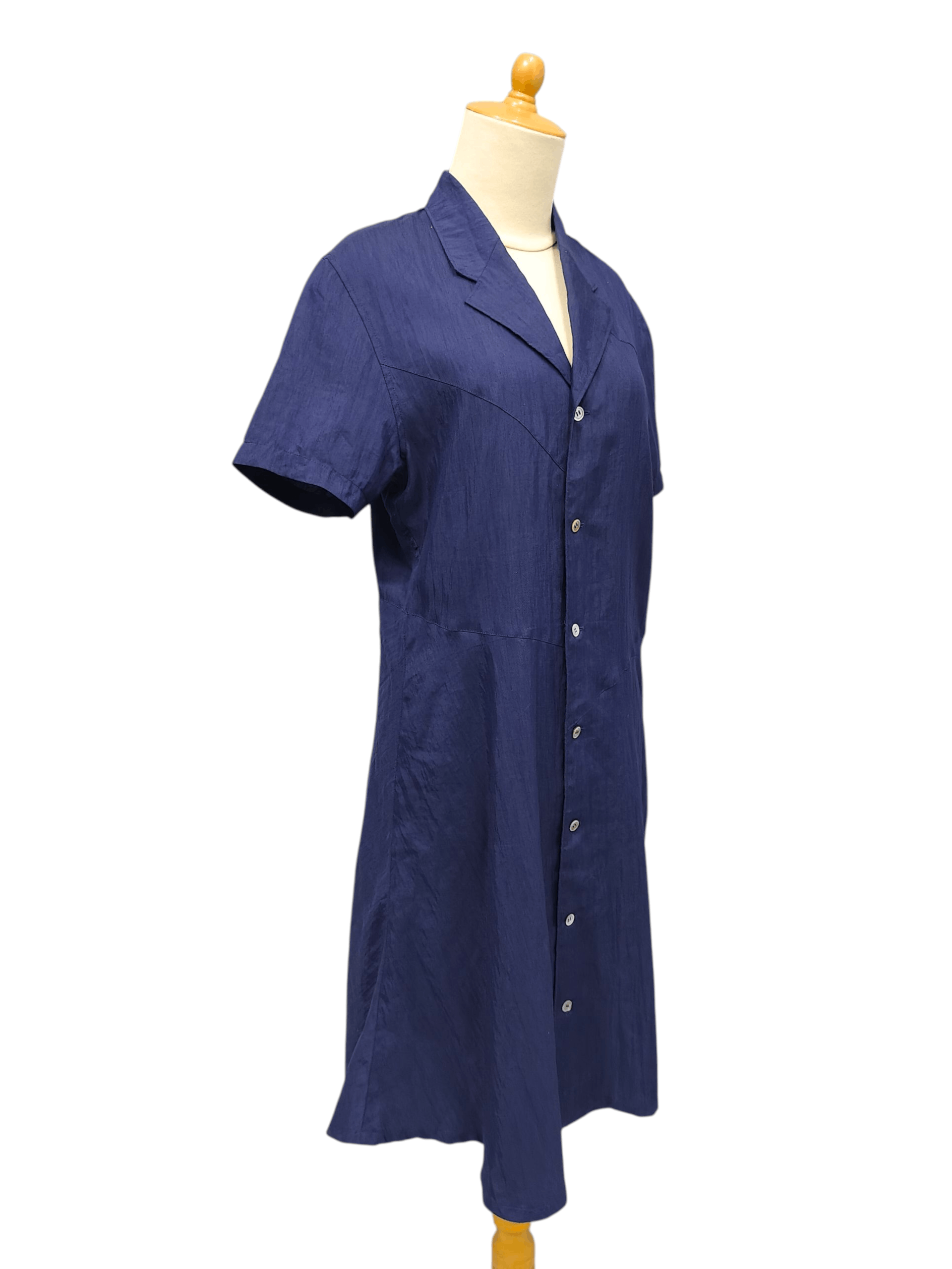 Tricot Comme des Garcons AD1992 Tricot CDG🔥Minimalist Asymmetric Panel Shirt Dress Size M / US 6-8 / IT 42-44 - 2 Thumbnail