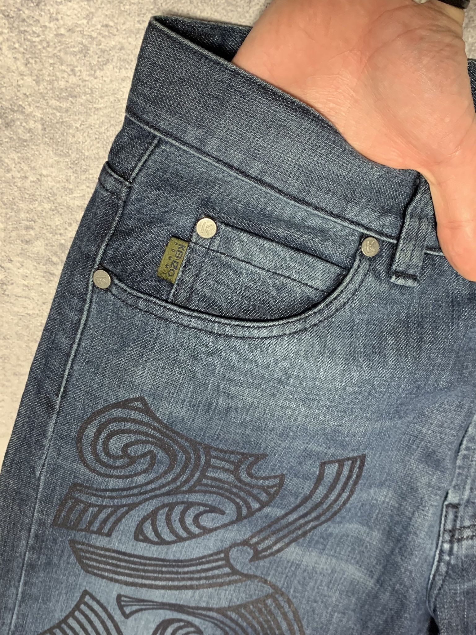 Kenzo Kenzo Vintage Printed Jeans Capsule Collection US 33 Size US 33 - 6 Thumbnail
