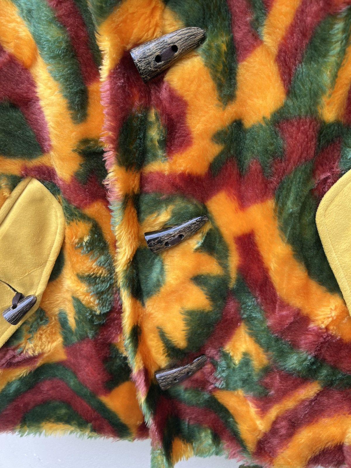 Enrico Coveri Vintage Enrico Coveri Sport Psychedelic Fleece Coat Jacket Size US M / EU 48-50 / 2 - 12 Thumbnail