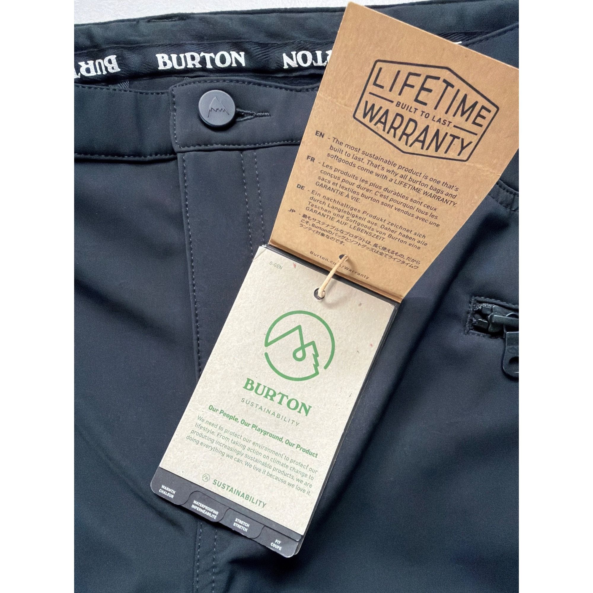 Burton NWT Women's Burton XL Ivy Under-Boot Snowboard Pants Black M Size 38" / US 16 / IT 52 - 9 Thumbnail