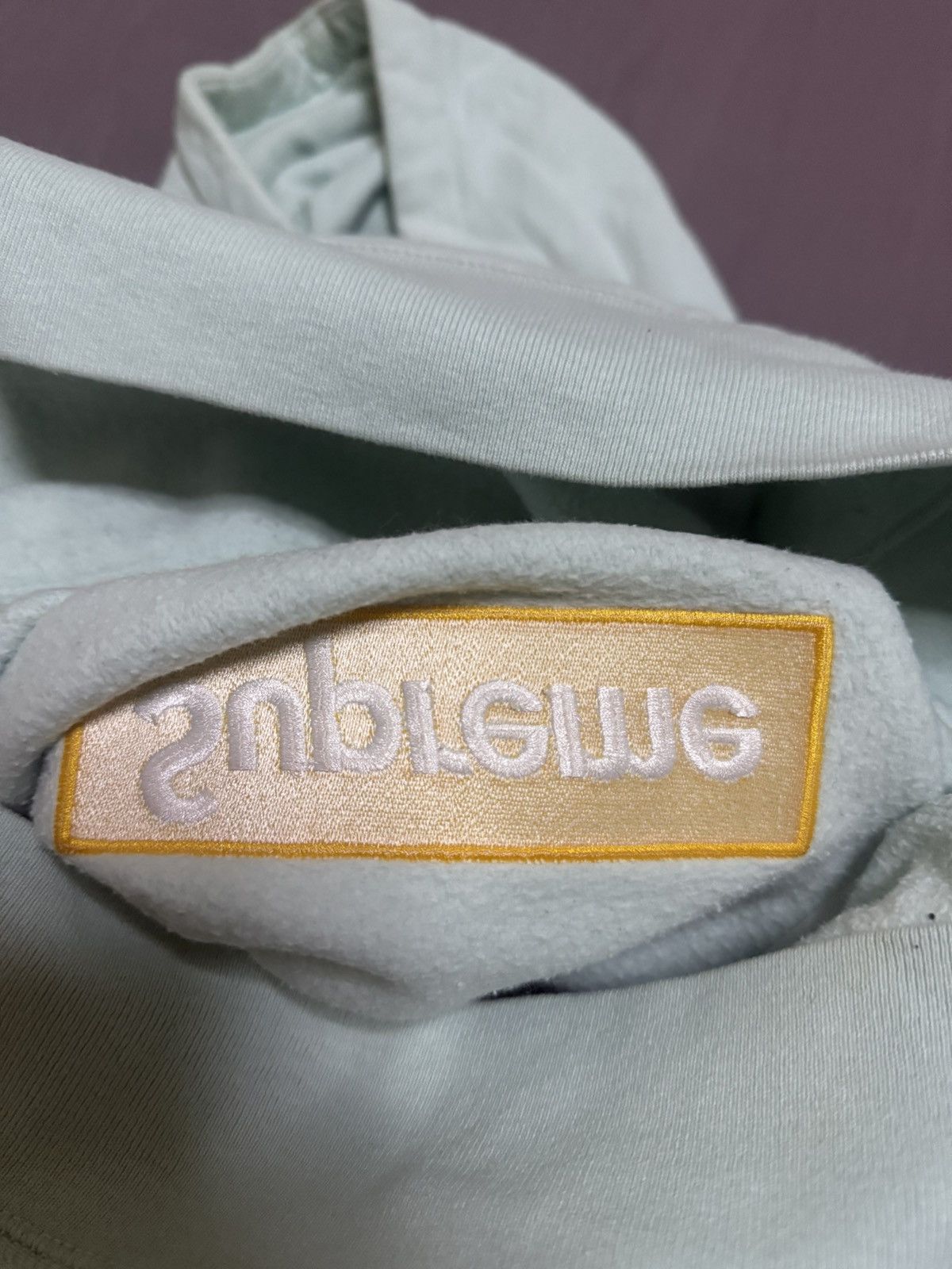 Supreme Supreme fw17 ice blue gold on blue box logo hood hoodie Size US M / EU 48-50 / 2 - 4 Thumbnail