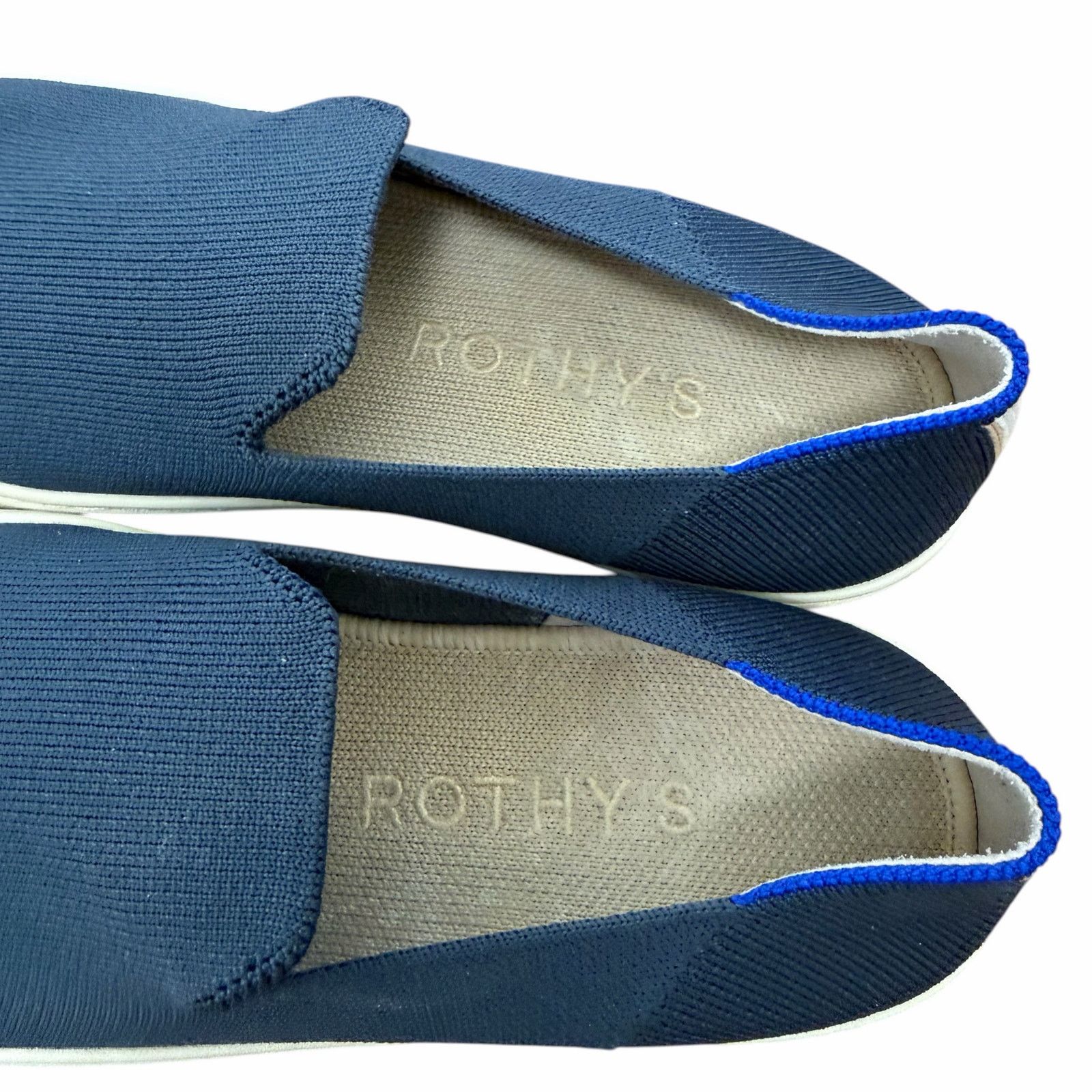 Rothy's Rothys Navy Blue Slip On Sneakers Sz 8 Size US 8 / IT 38 - 3 Thumbnail