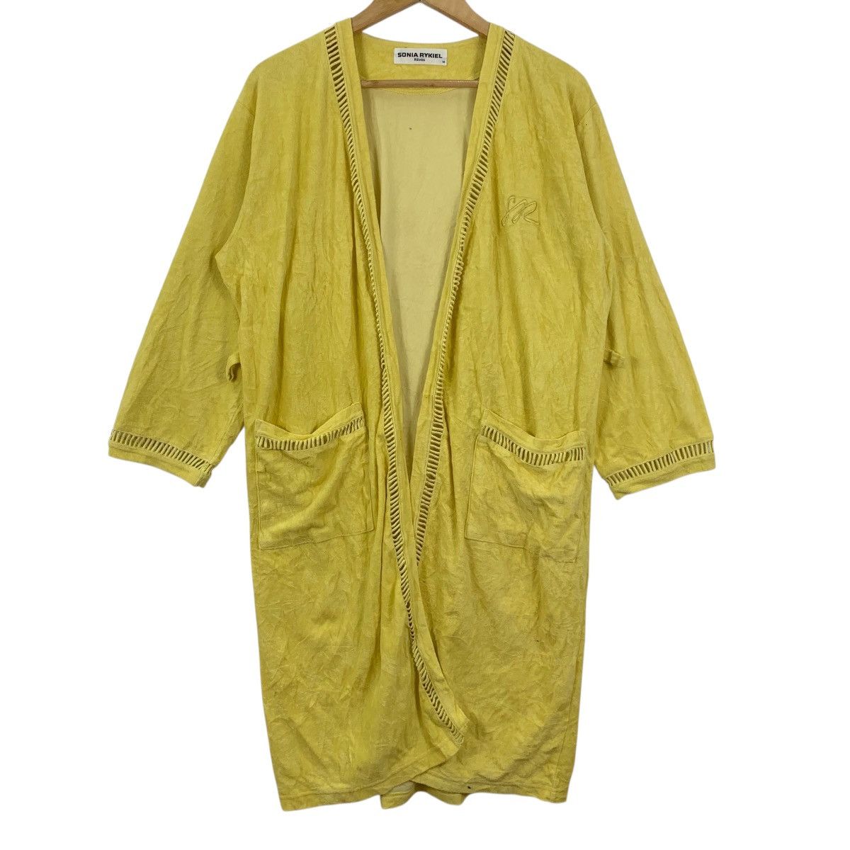 Sonia Rykiel SONIA RYKIEL PARIS Minimalist Design Yellow Robe Coat Onsen Size M / US 6-8 / IT 42-44 - 5 Thumbnail