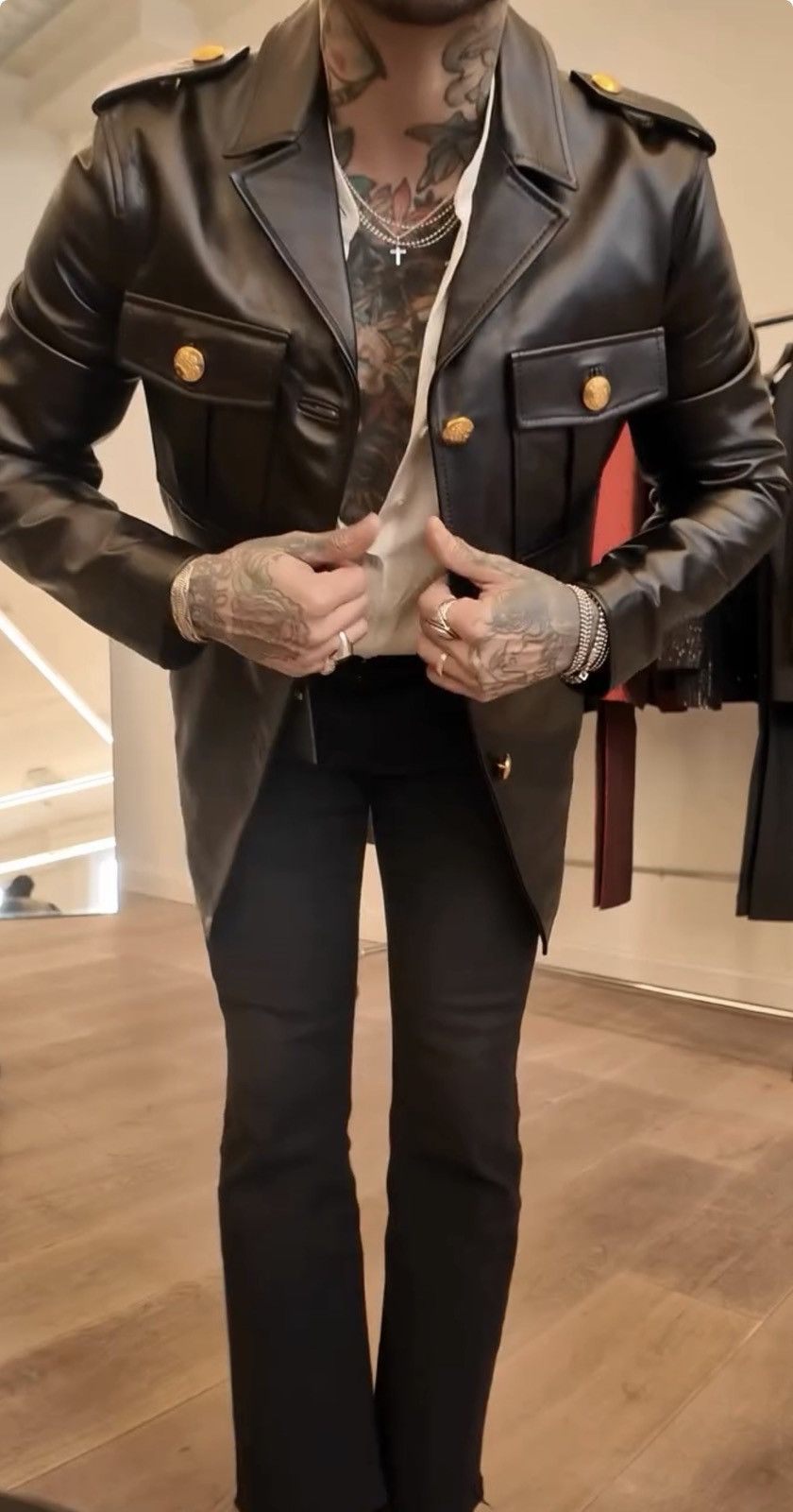 Blk Dnm Leather jacket 175 EU 48 USA 38 Size US M / EU 48-50 / 2 - 19 Thumbnail