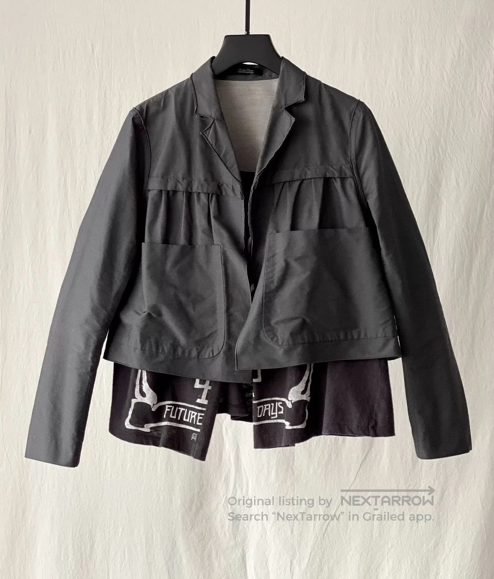 Undercover UNDERCOVER Gray Rocker Style Jacket. Size S / US 4 / IT 40 - 4 Thumbnail