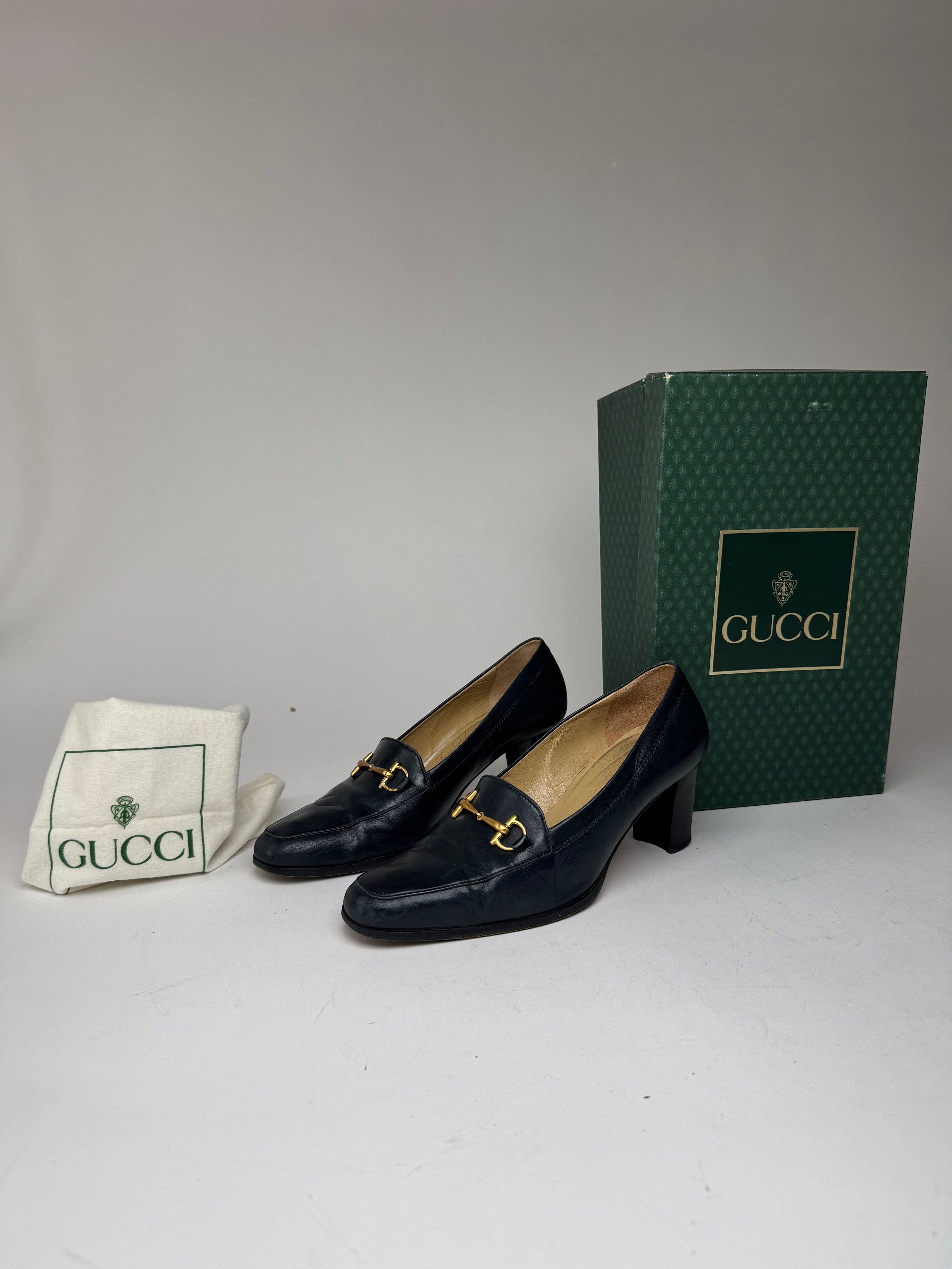 Vintage Horsebit Patent Leather Pumps 365