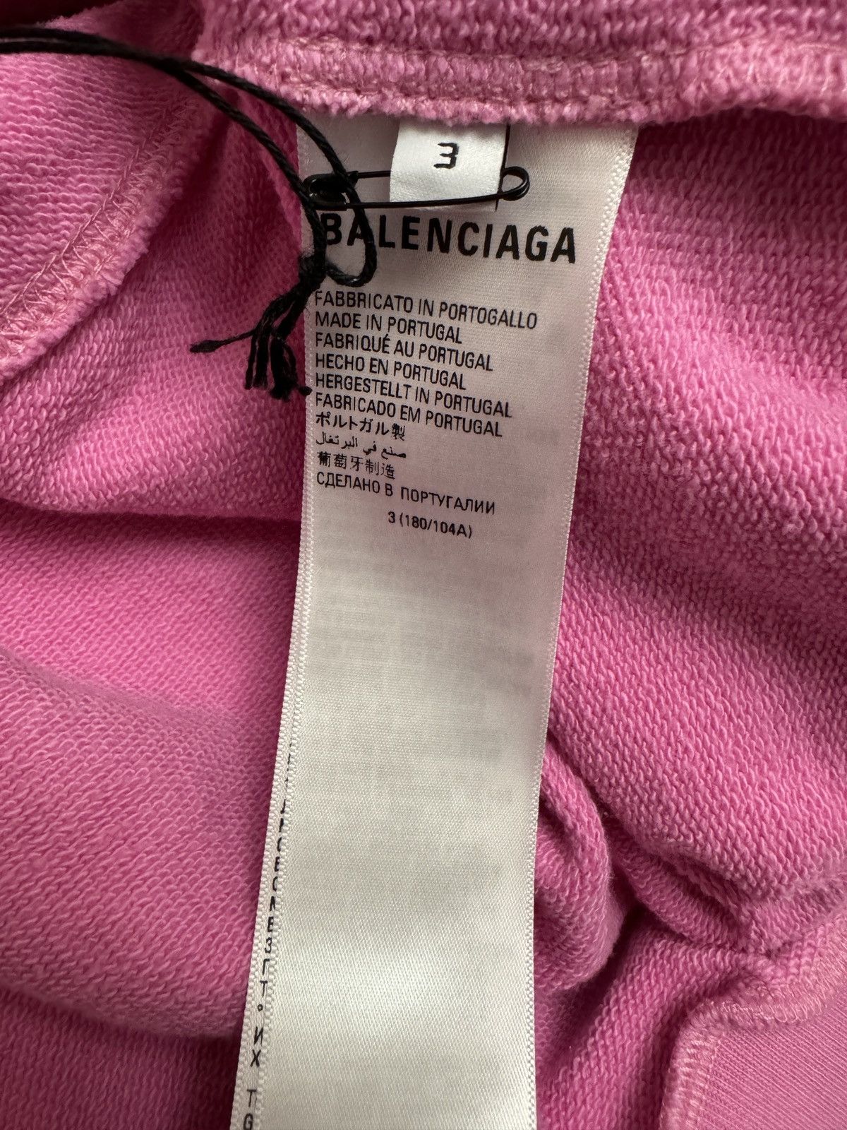 Balenciaga AW22 BALENCIAGA PINK polo hoodie Sz.3 Size US L / EU 52-54 / 3 - 9 Thumbnail