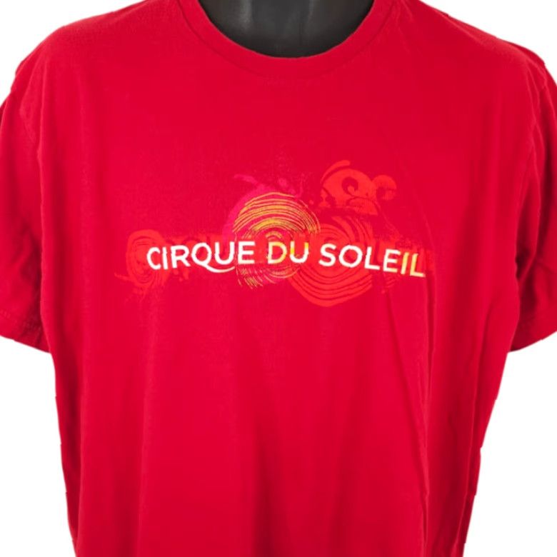 Vintage VINTAGE Cirque du Soleil T Shirt Mens XL Red Made In Canada Size US XL / EU 56 / 4 - 2 Thumbnail