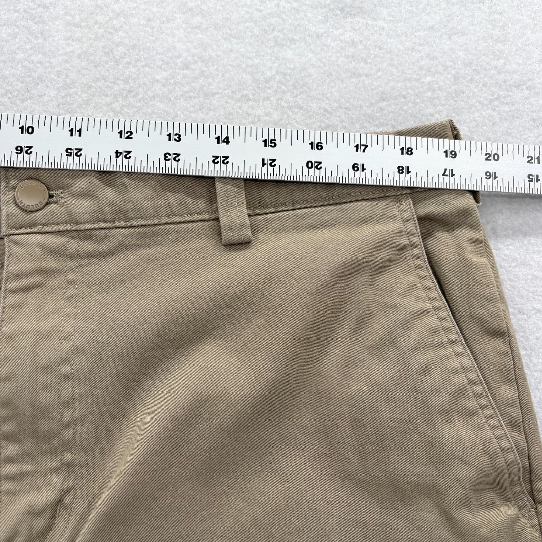 Duluth Trading Company Duluth Flex Ballroom Khaki 2.0 Standard Fit Pants Mens 38x32 Beige Stretch Work Size US 38 / EU 54 - 7 Thumbnail