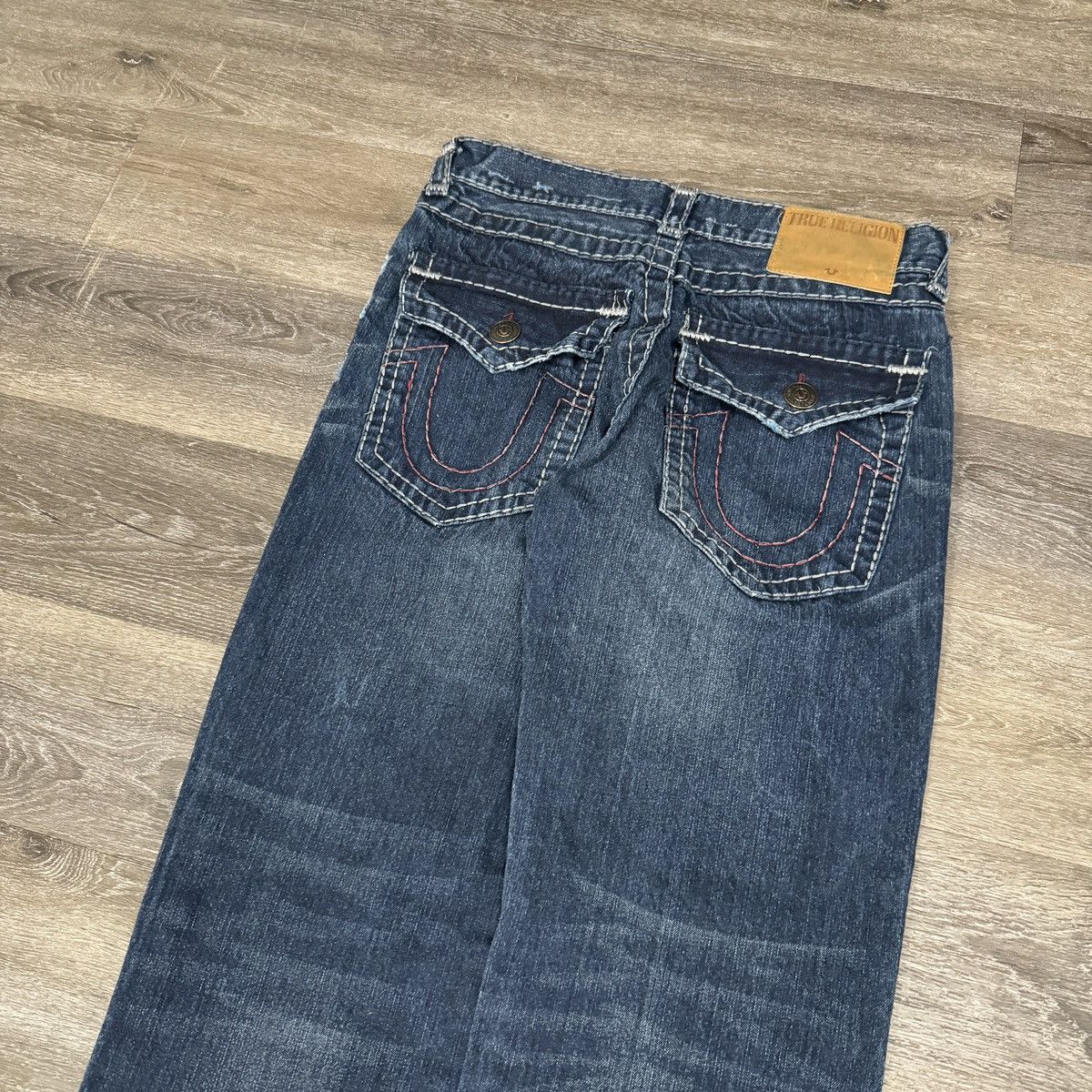 JNCO × True Religion × Vintage Vintage Y2K True Religion baggy wide leg distressed jeans Size US 34 / EU 50 - 3 Thumbnail