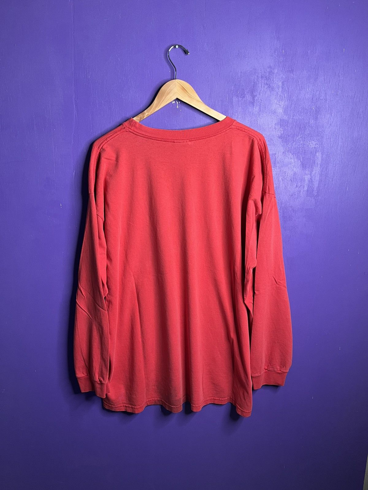 Nike × Vintage Vintage 90s Nike team center swoosh long-sleeve Size US XXL / EU 58 / 5 - 2 Thumbnail