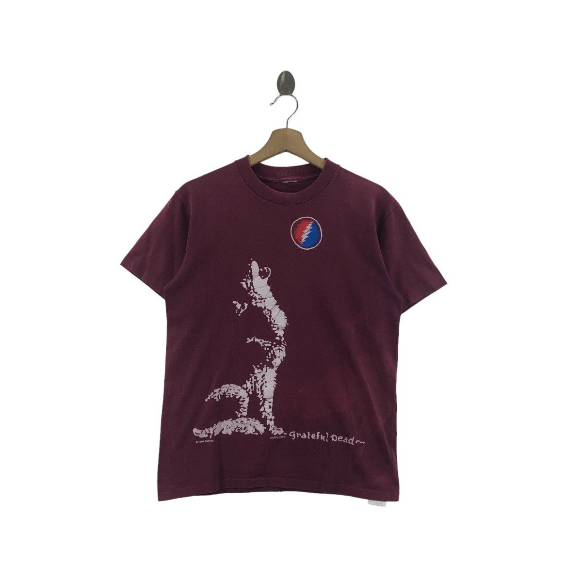 Grateful Dead × Vintage Pick!! Vtg 1996 GRATEFUL DEAD Wolf Faded Top Tee Tshirt Size US S / EU 44-46 / 1 - 1 Thumbnail