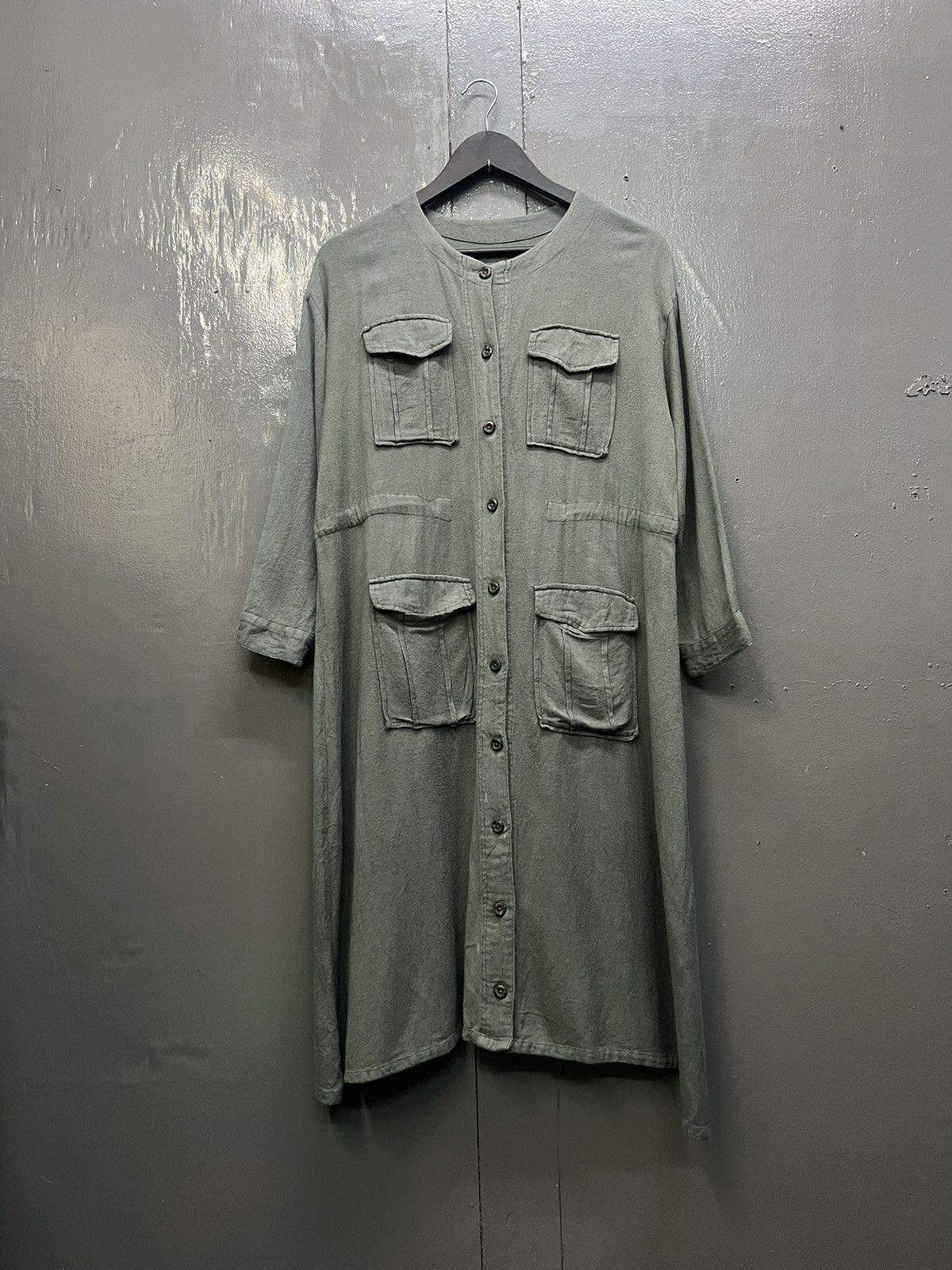 Japanese Brand Womens Shirt Long Dresses Size L / US 10 / IT 46 - 1 Thumbnail