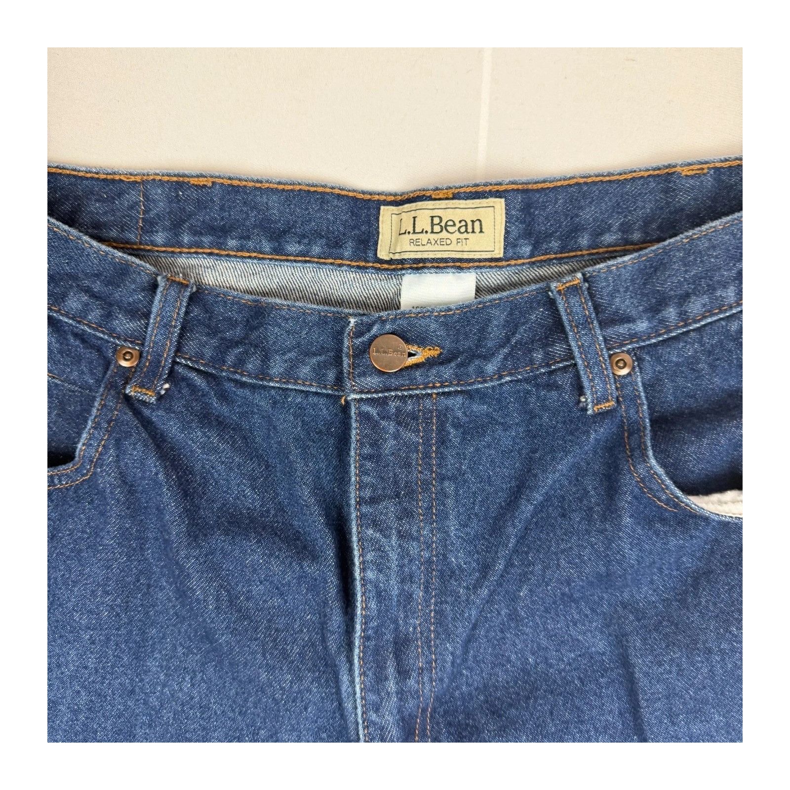 L.L. Bean L.L. Bean Blue Jeans Straight Leg Denim Classic Casual Mens Size US 38 / EU 54 - 7 Thumbnail
