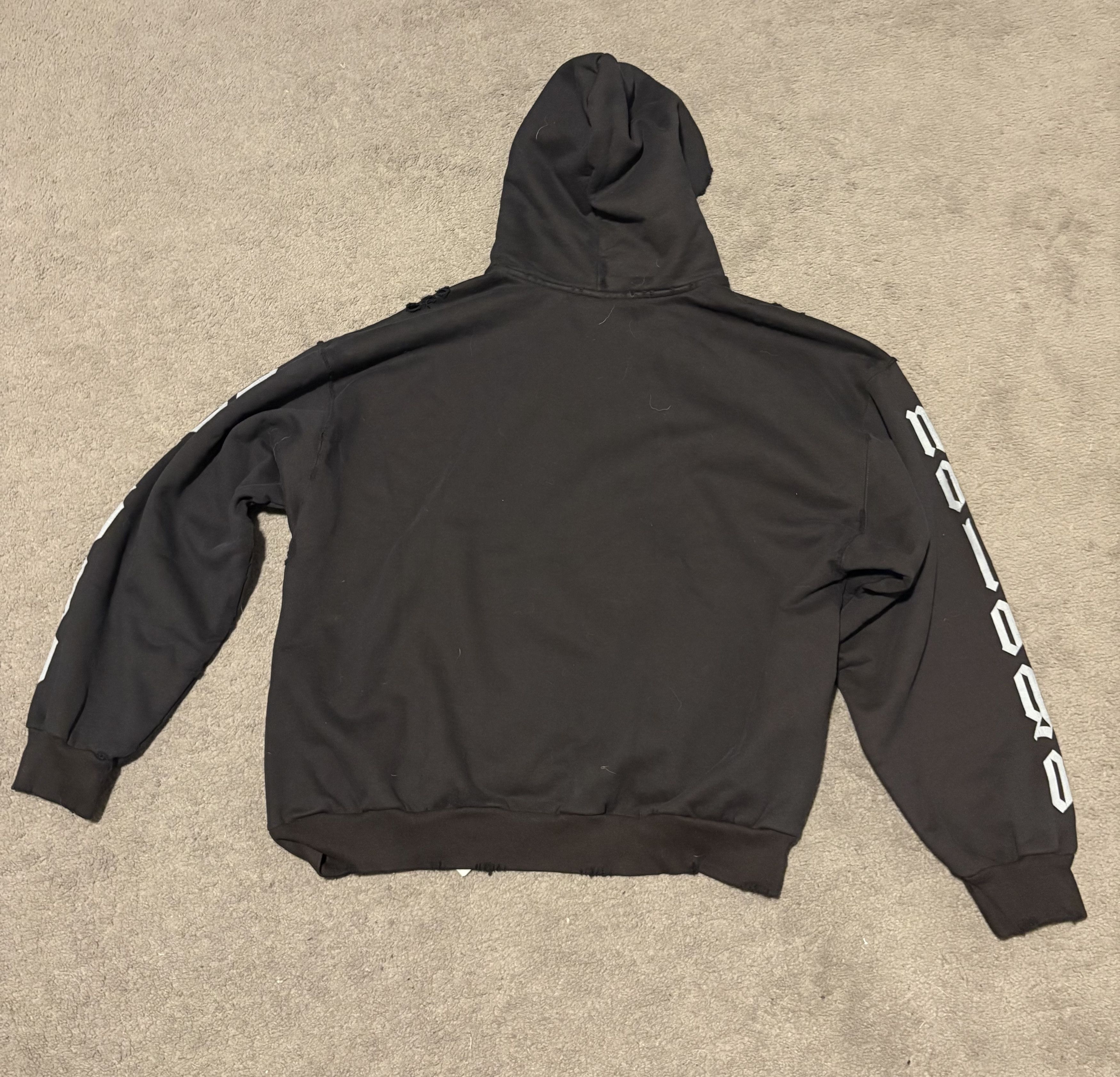 Balenciaga NO LOGO MOLLETON ARCHETYPE WASHED BLACK/GREY Size US M / EU 48-50 / 2 - 2 Thumbnail
