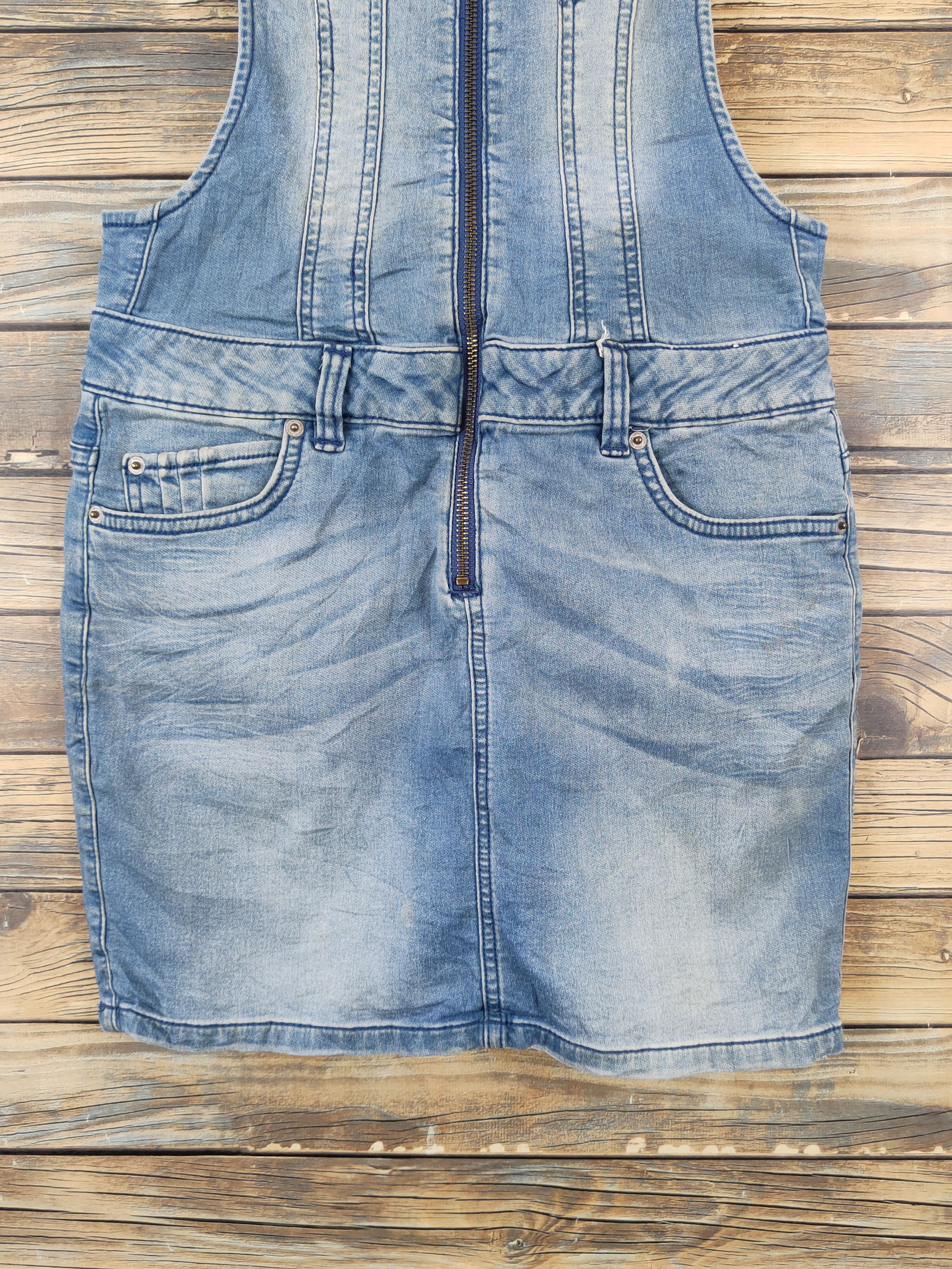 Japanese Brand × Vintage Vintage Vero Moda Blue Denim Skirt Jumpsuits Size 30" / US 8 / IT 44 - 5 Thumbnail