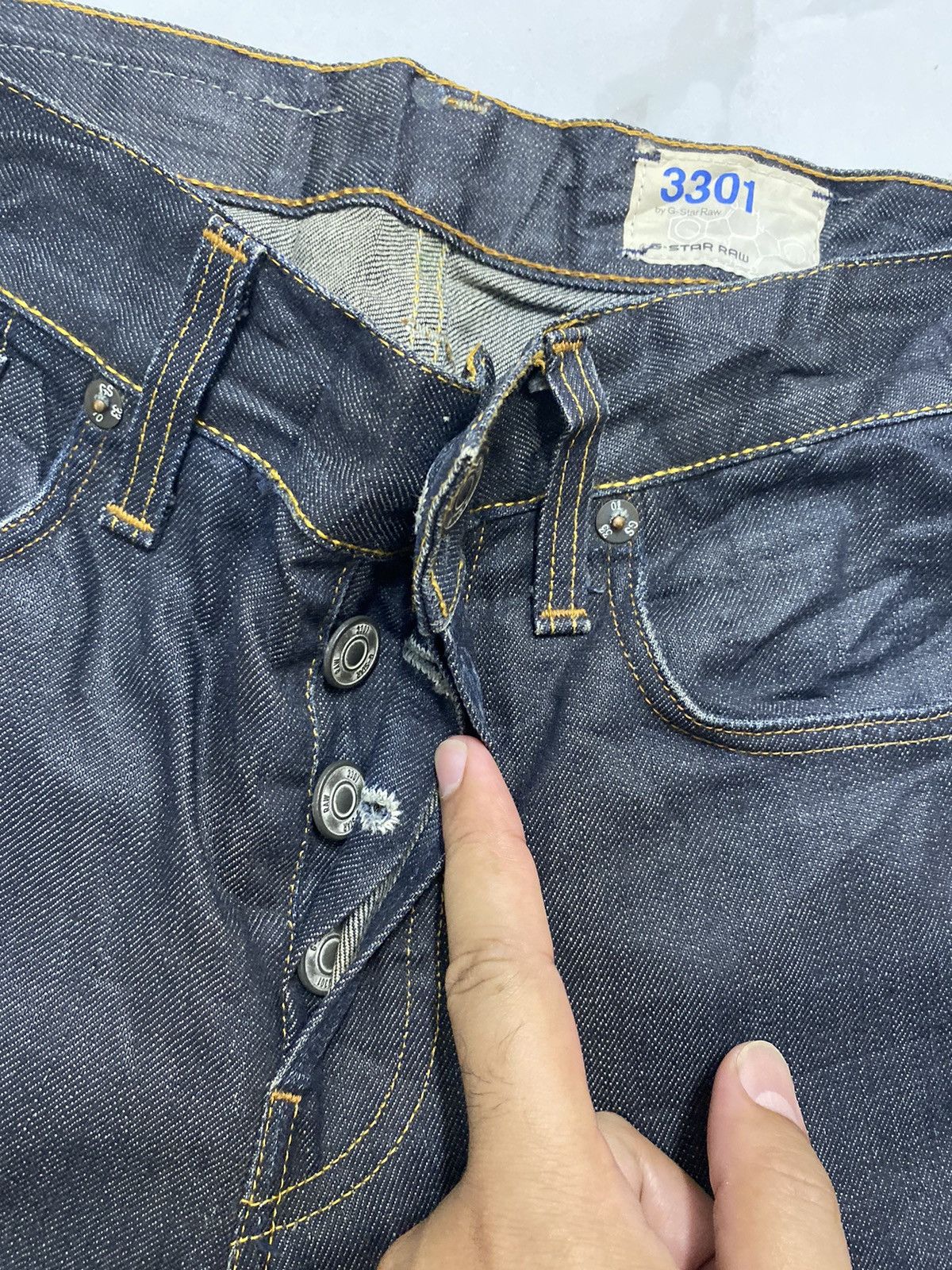 G-Star G Star Raw Waxed Denim Jeans Size US 30 / EU 46 - 4 Thumbnail