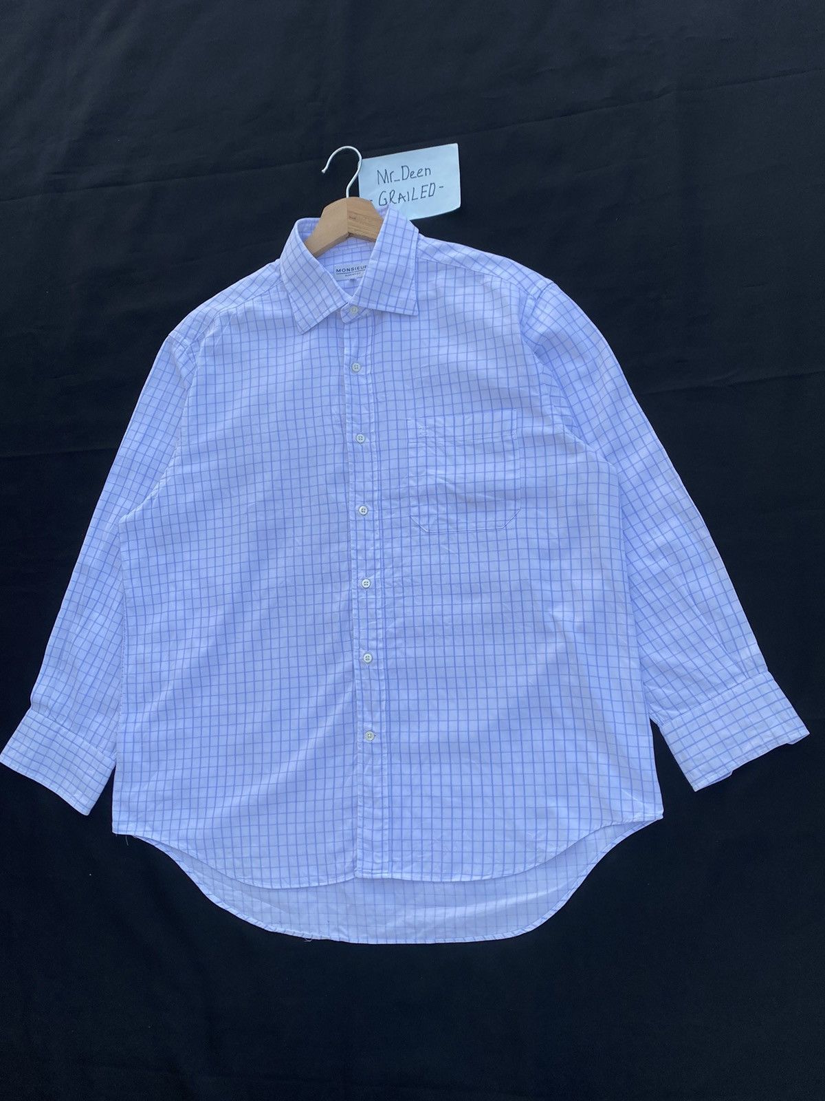 Givenchy Rare Vintage Givenchy Monsieur Checkered Buttons Shirt Size US L / EU 52-54 / 3 - 3 Thumbnail