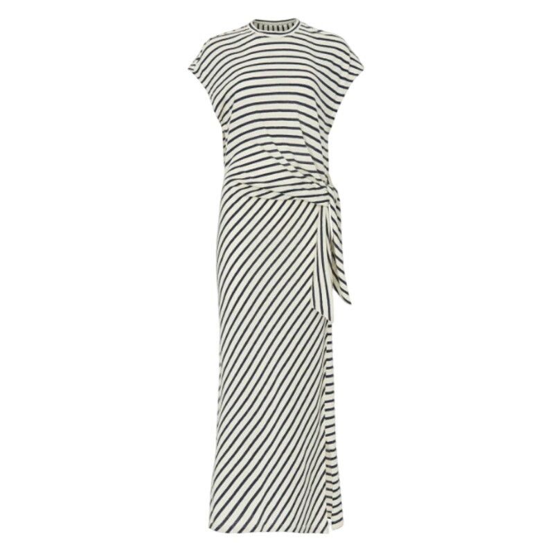 Apiece Apart Apiece Apart Vanina Dress in Cream/Blue, Size L Size L / US 10 / IT 46 - 1 Thumbnail