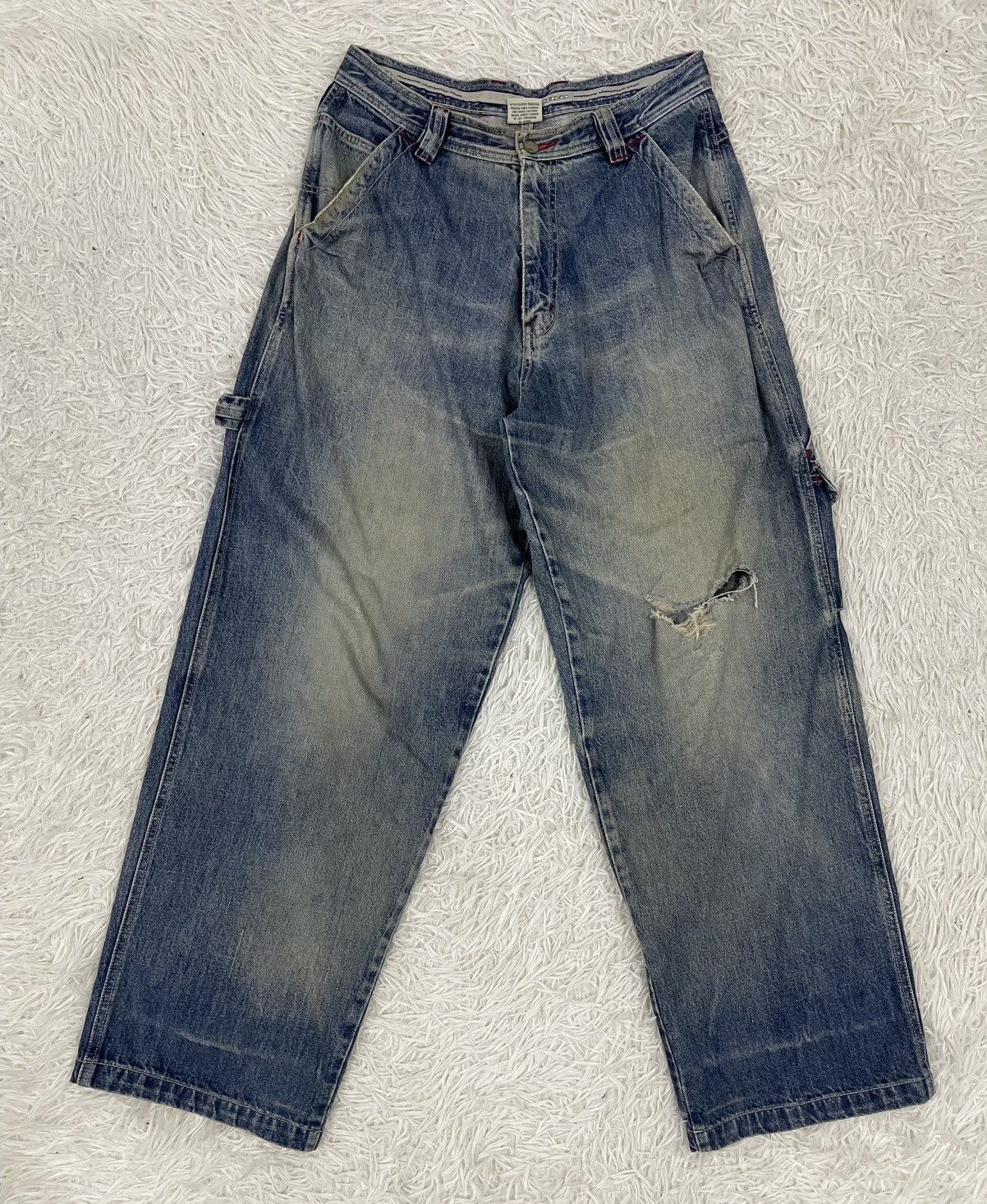 Japanese Brand Piko Hawaiian Carpenter Cargo Jeans Pant Size US 32 / EU 48 - 1 Thumbnail