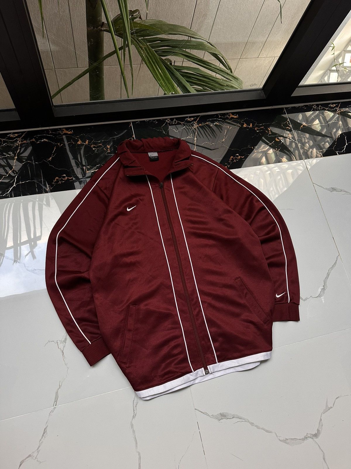 Nike × Vintage NIKE VINTAGE DOUBLE LOGO STREETWEAR ZIP SWEATSHIRT Size US XL / EU 56 / 4 - 1 Thumbnail