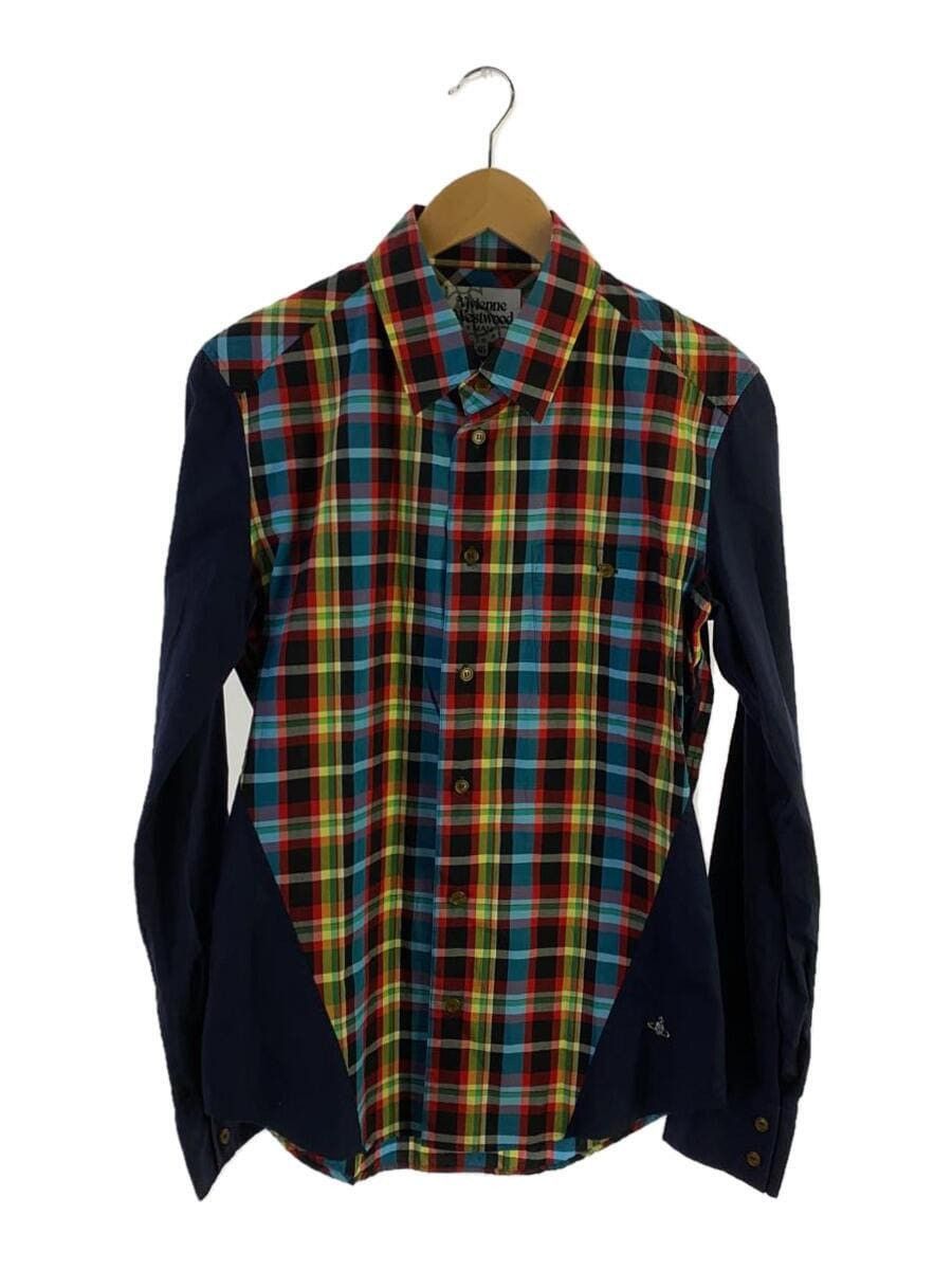 image of Vivienne Westwood Checkered Orb Shirt in Black, Men's (Size Small)