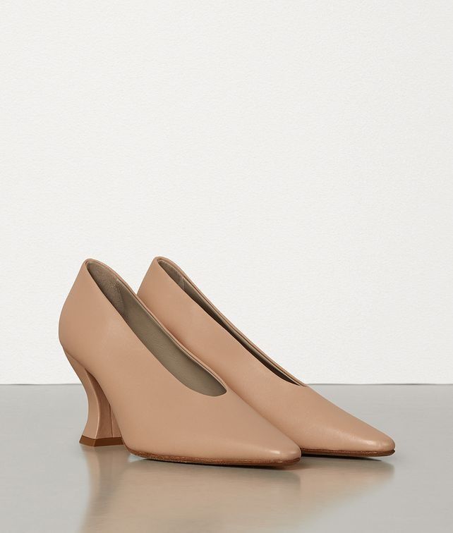 Bottega Veneta o1y0725 Leather Square Heel Pumps in Blush Size US 10 / IT 40 - 2 Thumbnail