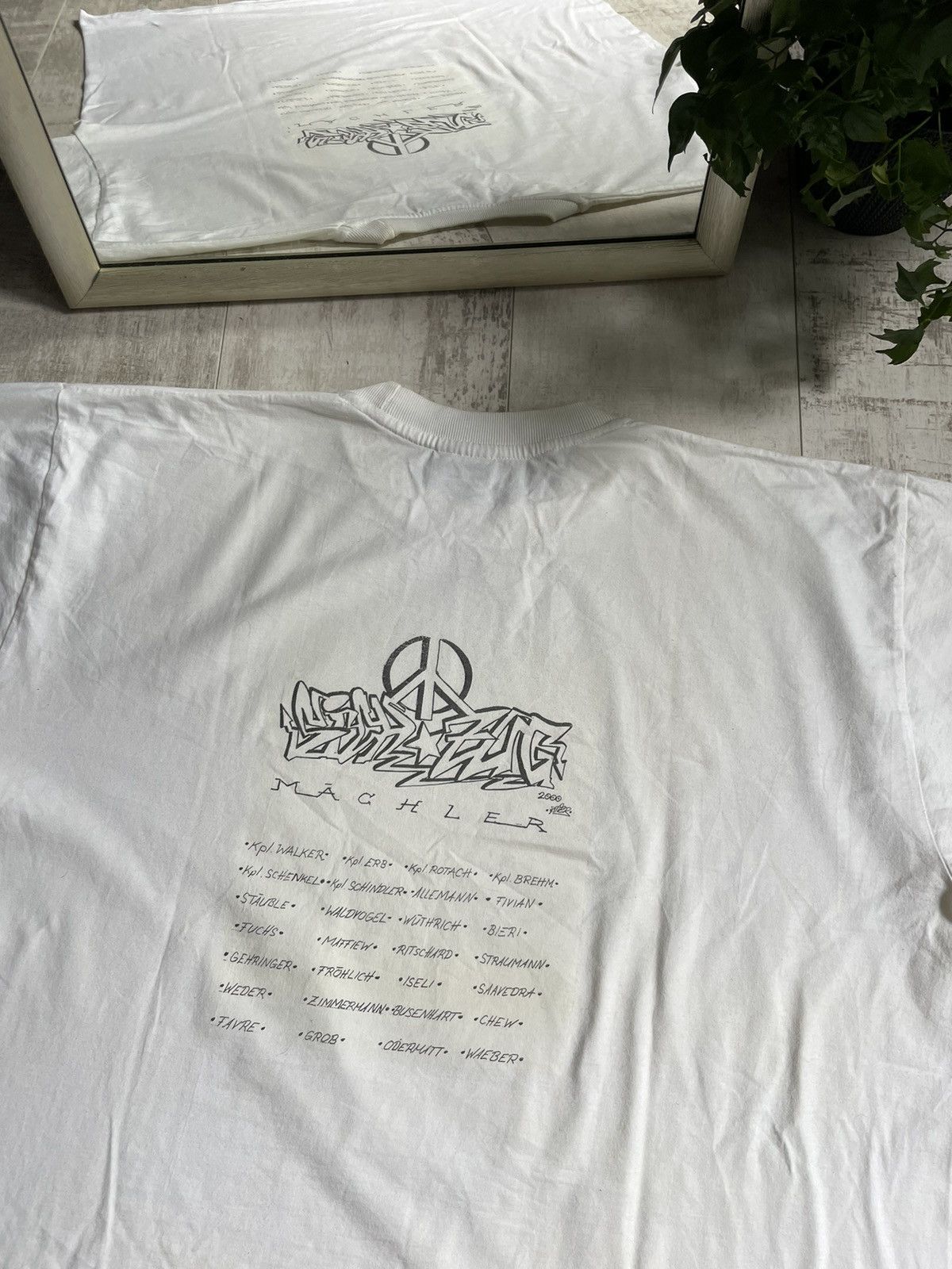 Vintage Vintage Machler 00’s Graffiti Art Germany T-Shirt RARE Size US L / EU 52-54 / 3 - 6 Thumbnail