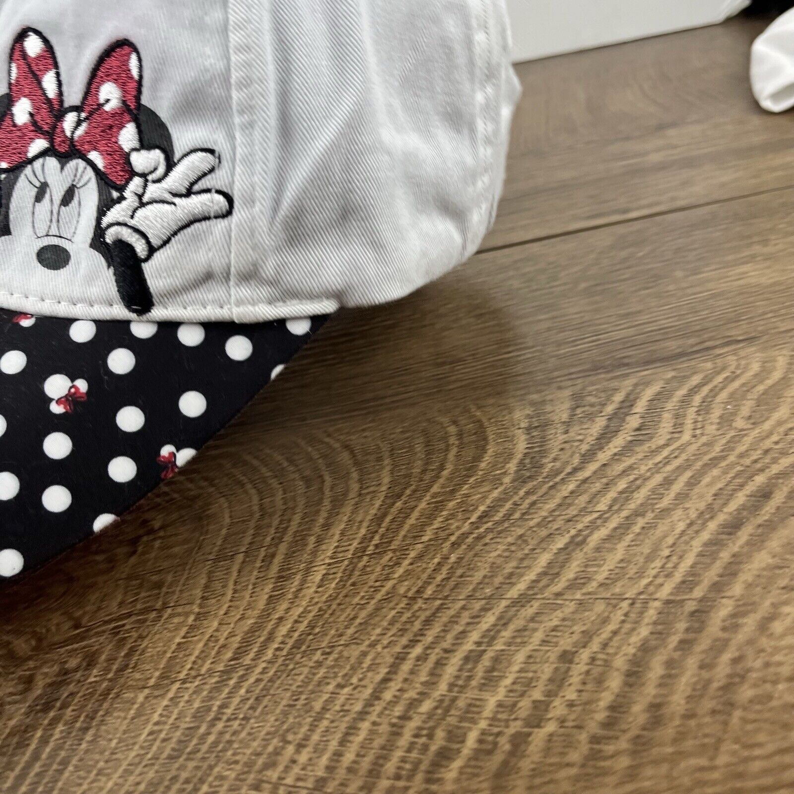 Other Minni Mouse Hat Mini Mouse Hat White Adjustable Hat White Ad Size ONE SIZE - 8 Thumbnail
