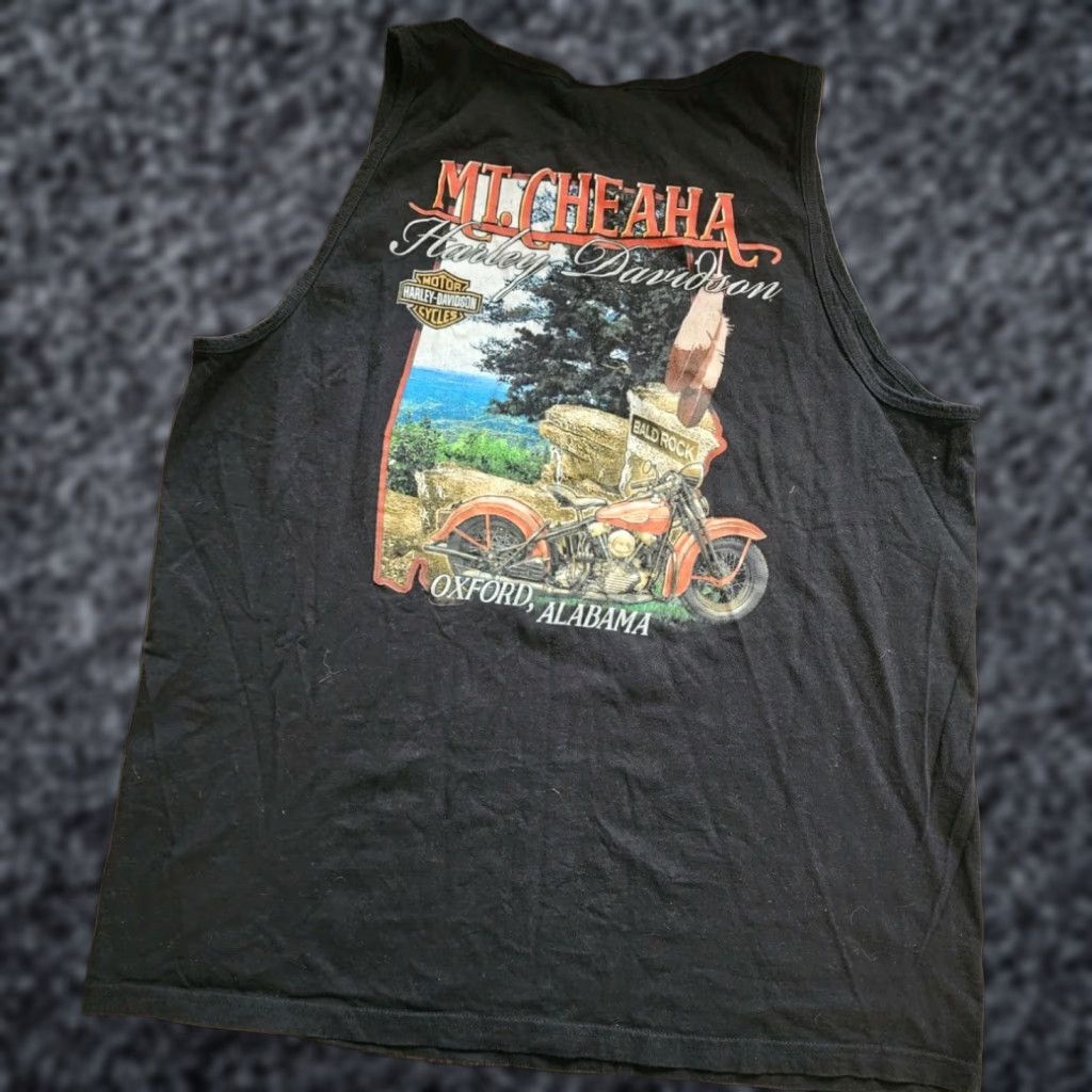 Harley Davidson Harley-Davidson Black Sleeveless Shirt Tank Top Motorcycles Mens XL Cotton Graphic Print Biker Logo Size US XL / EU 56 / 4 - 1 Thumbnail