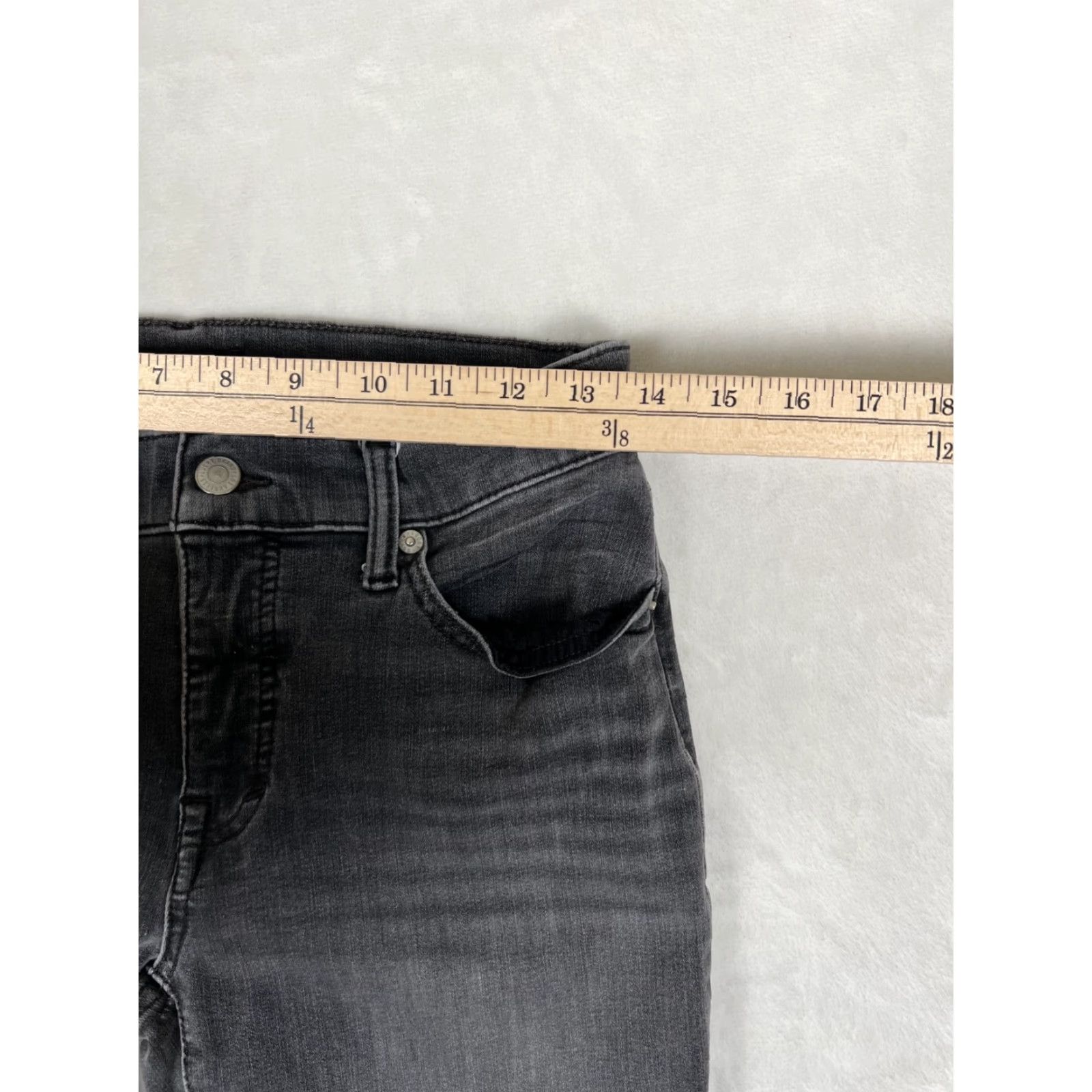Lucky Brand Lucky Brand Jeans Women’s 6/28 Black Ava Mid Rise Skinny Ankle Stretch Denim Jeans Pants Black 28W 25in Inseam Slim 5-Pocket Stretch Denim Size 28" / US 6 / IT 42 - 3 Thumbnail