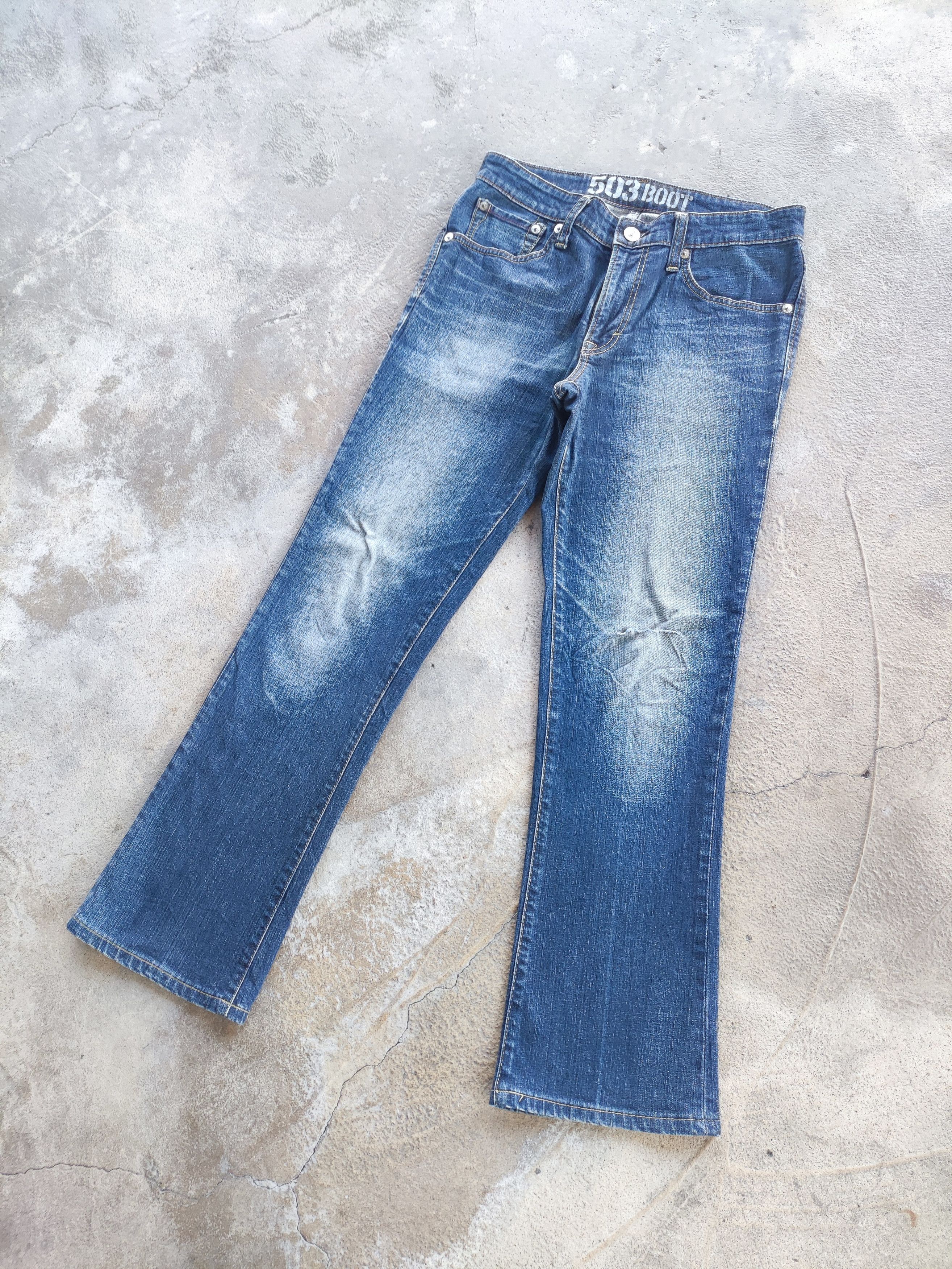 Edwin × Jean Vintage Edwin 503 BOOT Jeans Faded Denim Pants FLARED W32 Size US 34 / EU 50 - 1 Thumbnail