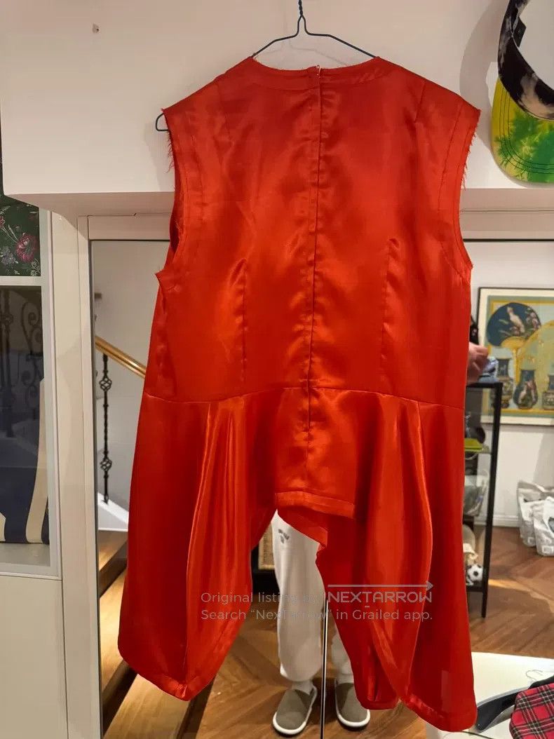 Comme des Garcons Comme des Garcons Red size L silk-like sleeveless top Size L / US 10 / IT 46 - 6 Thumbnail