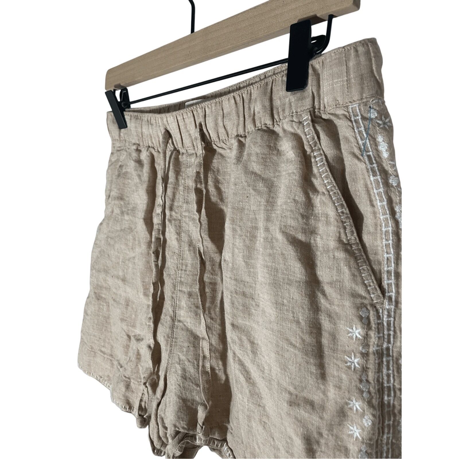 Cynthia Rowley Cynthia Rowley Embroidered Linen Women's reppy Shorts Size 28" / US 6 / IT 42 - 4 Thumbnail
