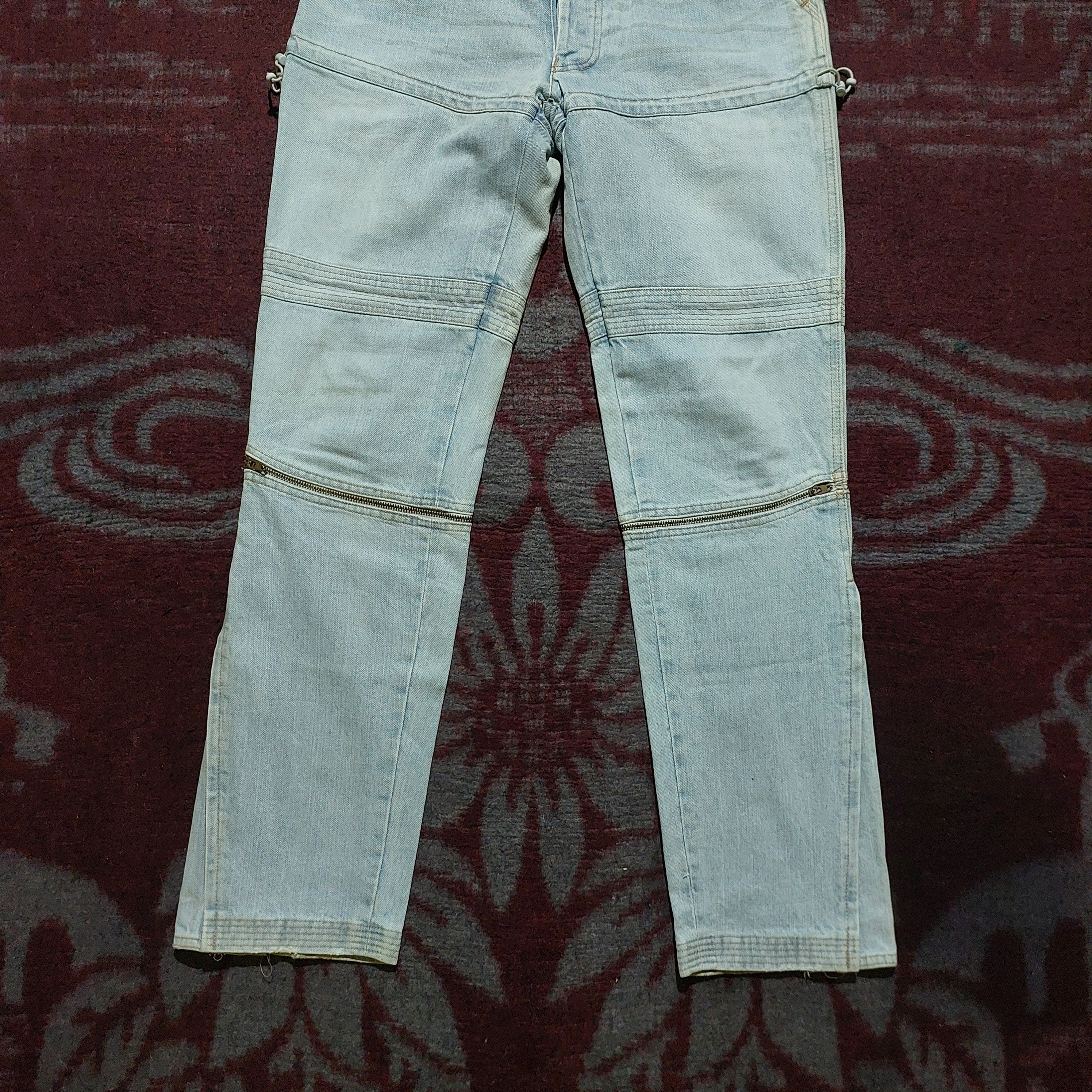 Issey Miyake Tsumori Chisato japan blue jeans open zipper bottom side Size US 32 / EU 48 - 5 Thumbnail