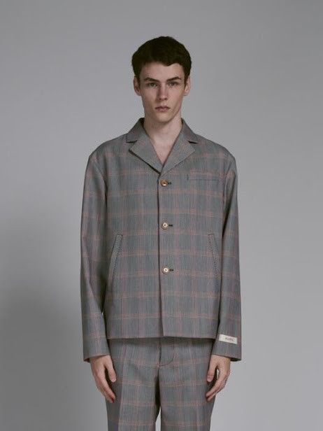 oc11z0525 Wool Blazer in Orange