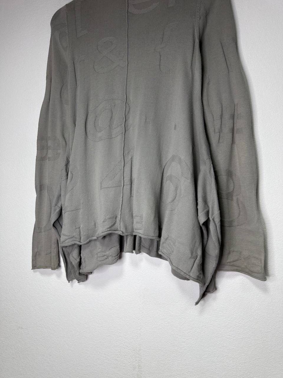 Rundholz Rundholz Avant-Garde Knit Cardigan Gray Abstract Pattern Y2K Size S / US 4 / IT 40 - 9 Thumbnail