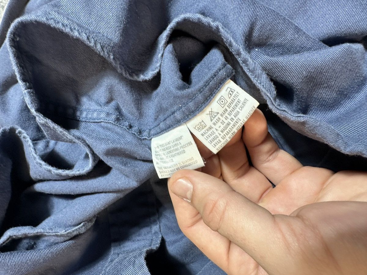 Vintage × Yves Saint Laurent Y2K Vintage Yves Saint Laurent YSL Logo Shirt Button Up Rare Size US XL / EU 56 / 4 - 4 Thumbnail