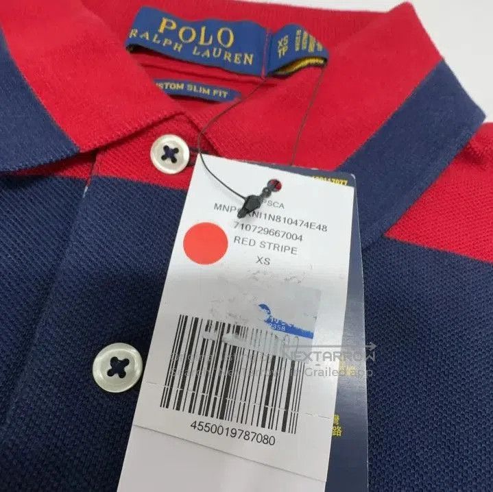 Polo Ralph Lauren Polo Ralph Lauren Red Stripe Pony Logo Polo Shirt. Size US XS / EU 42 / 0 - 5 Thumbnail