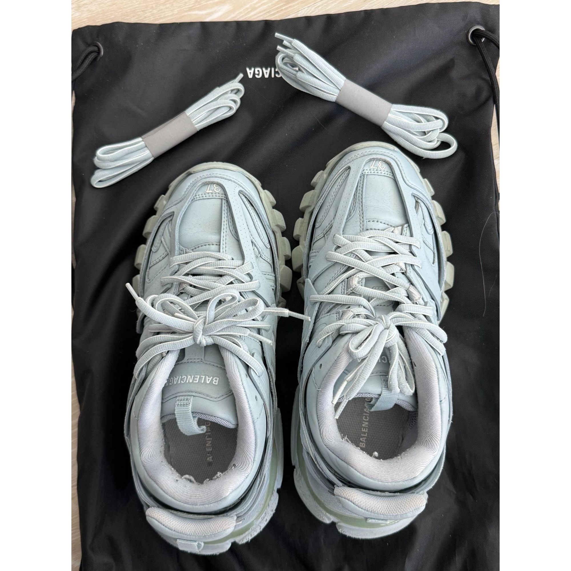 Balenciaga Balenciaga Track Sneakers Light Blue Size 7 Women’s Size US 7 / IT 37 - 1 Thumbnail