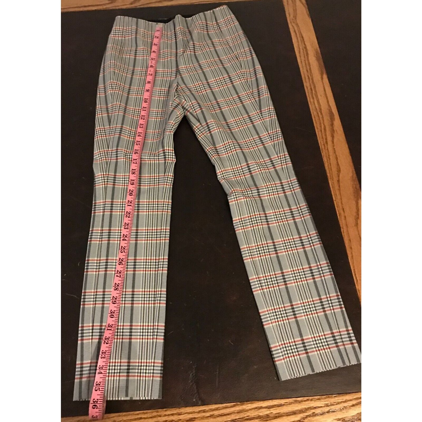Rag & Bone RAG & BONE Simone Checked Skinny Blue Multi Pants - 2 - NWT Size 26" / US 2 / IT 38 - 8 Thumbnail