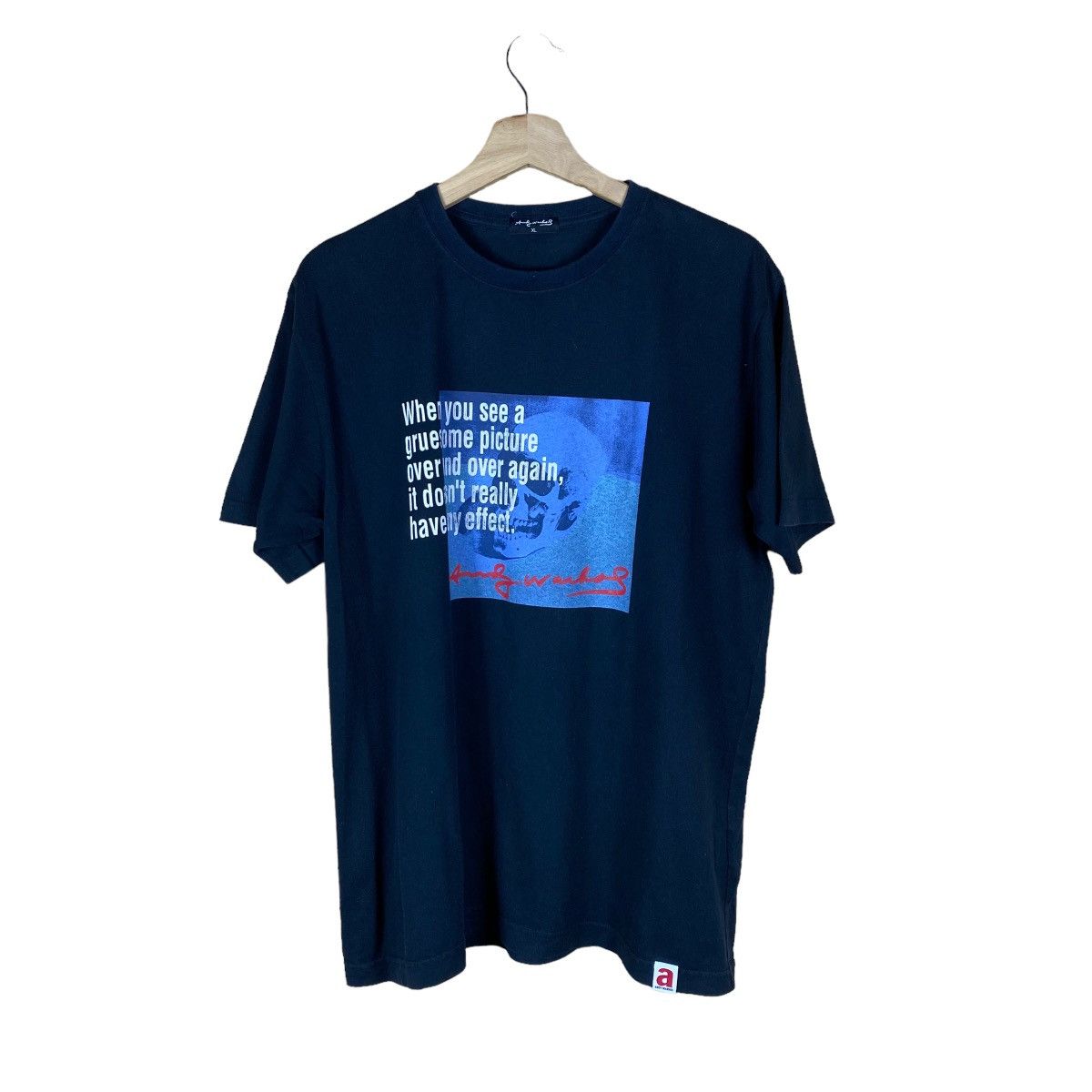 Andy Warhol VINTAGE ANDY WARHOL SKULL T SHIRT Size US XL / EU 56 / 4 - 1 Thumbnail